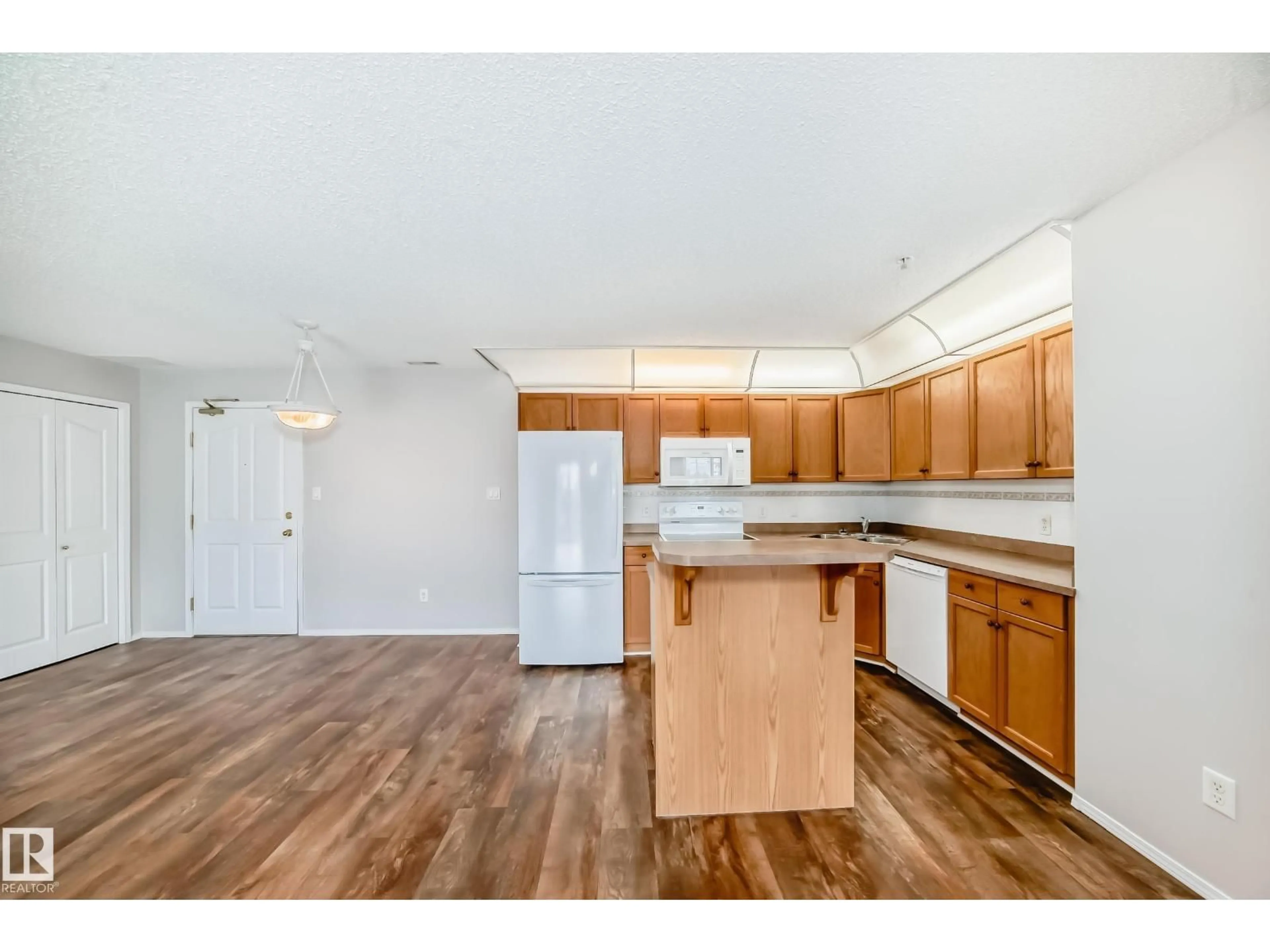 Standard kitchen, wood/laminate floor for #323 - 16303 95 ST, Edmonton Alberta T5Z3V1