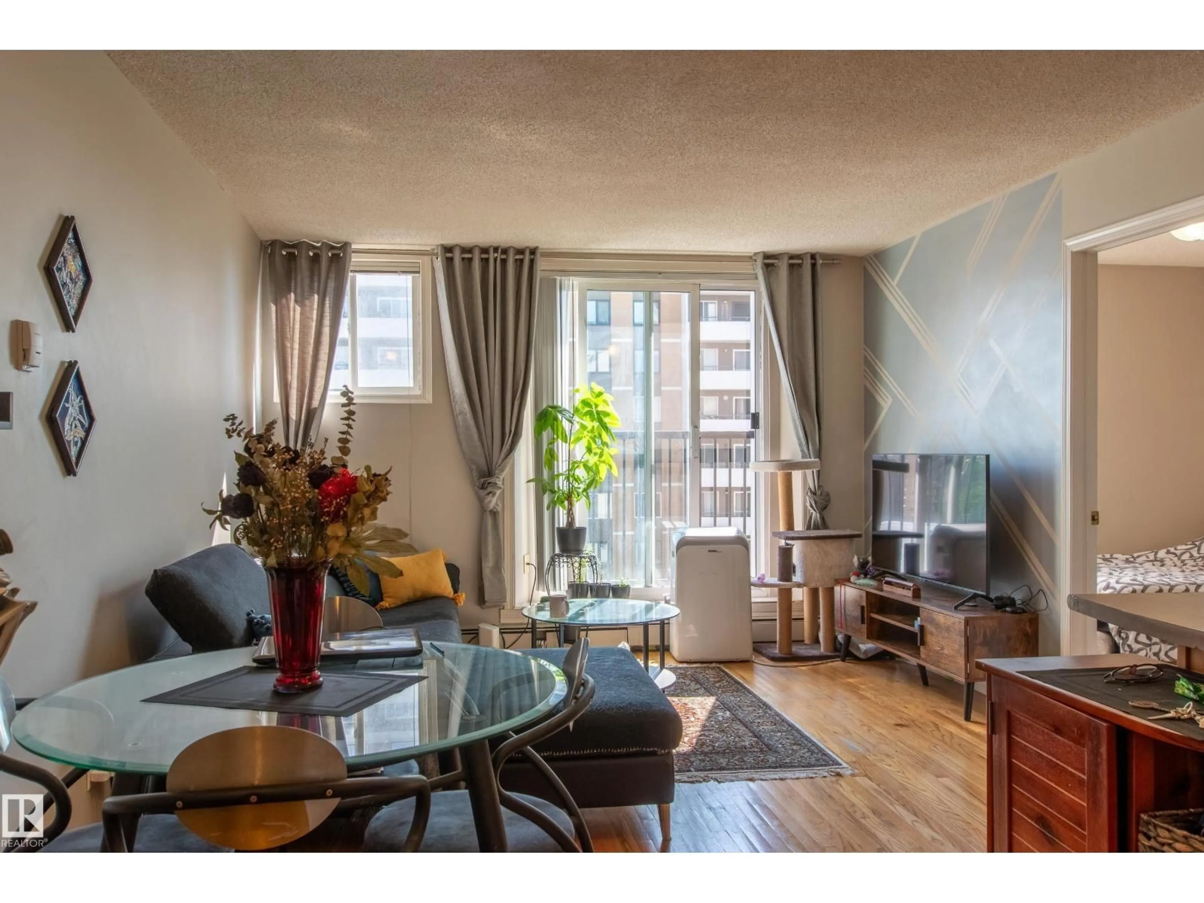 Living room with furniture, unknown for 9730 - 805 106 ST, Edmonton Alberta T5K1B7