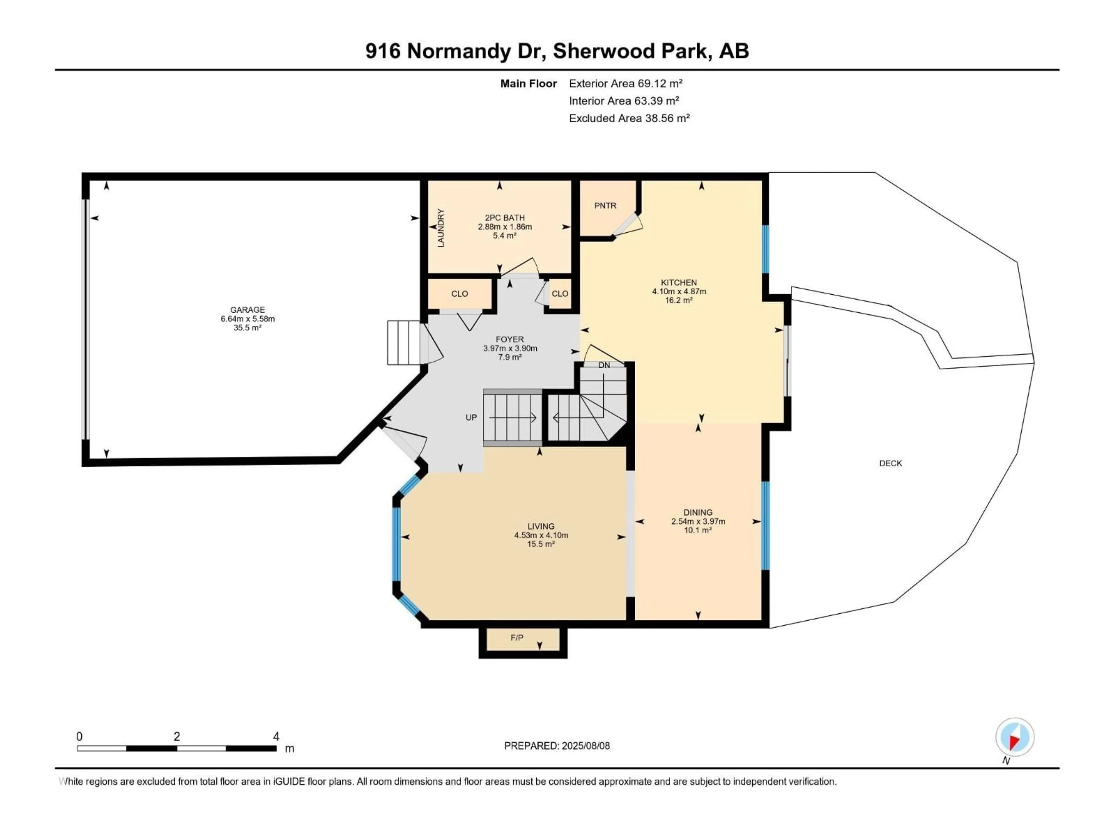 Floor plan for 916 NORMANDY DR, Sherwood Park Alberta T8A5V2