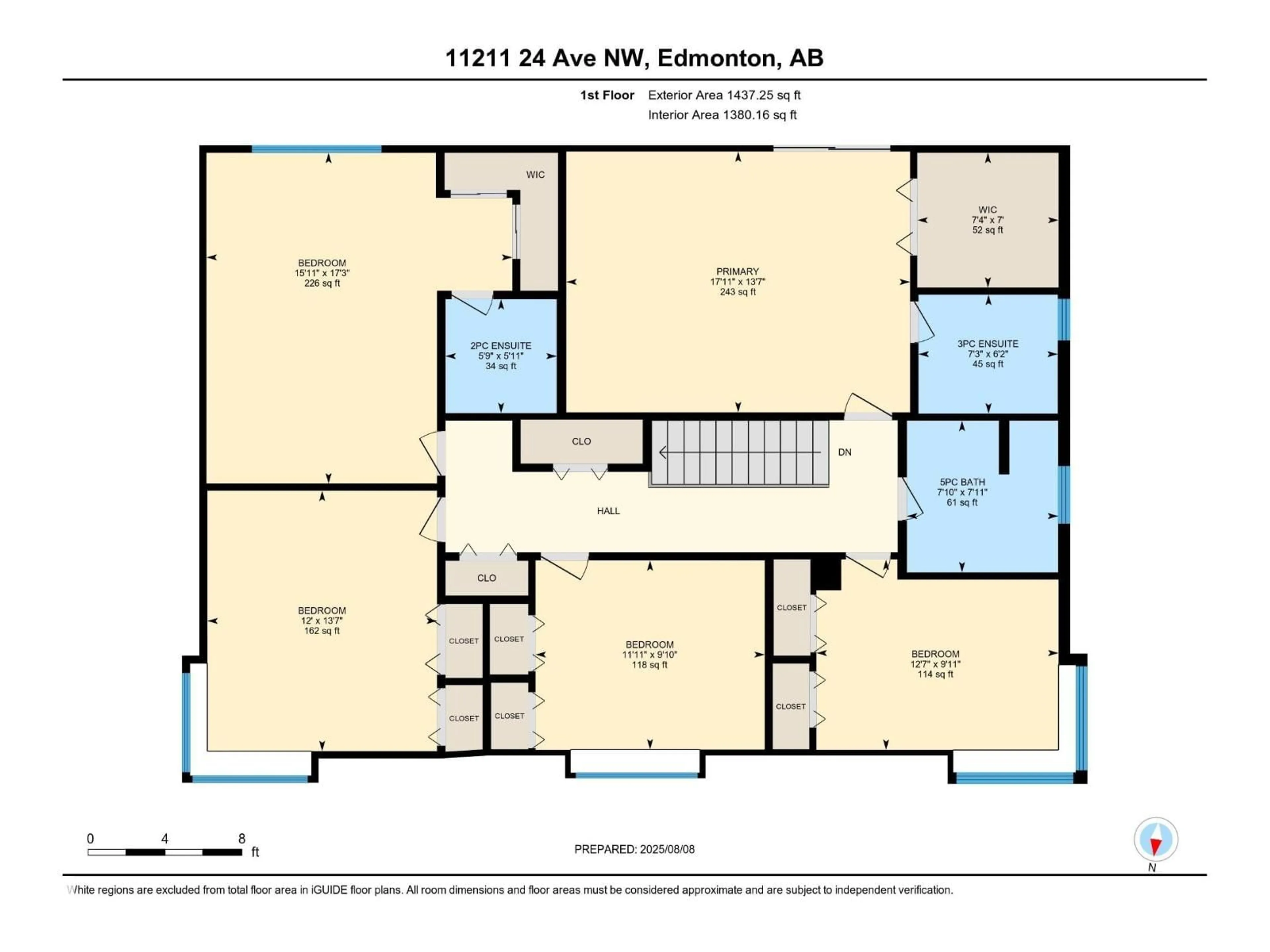 Floor plan for NW - 11211 24 AV, Edmonton Alberta T6J4Y4