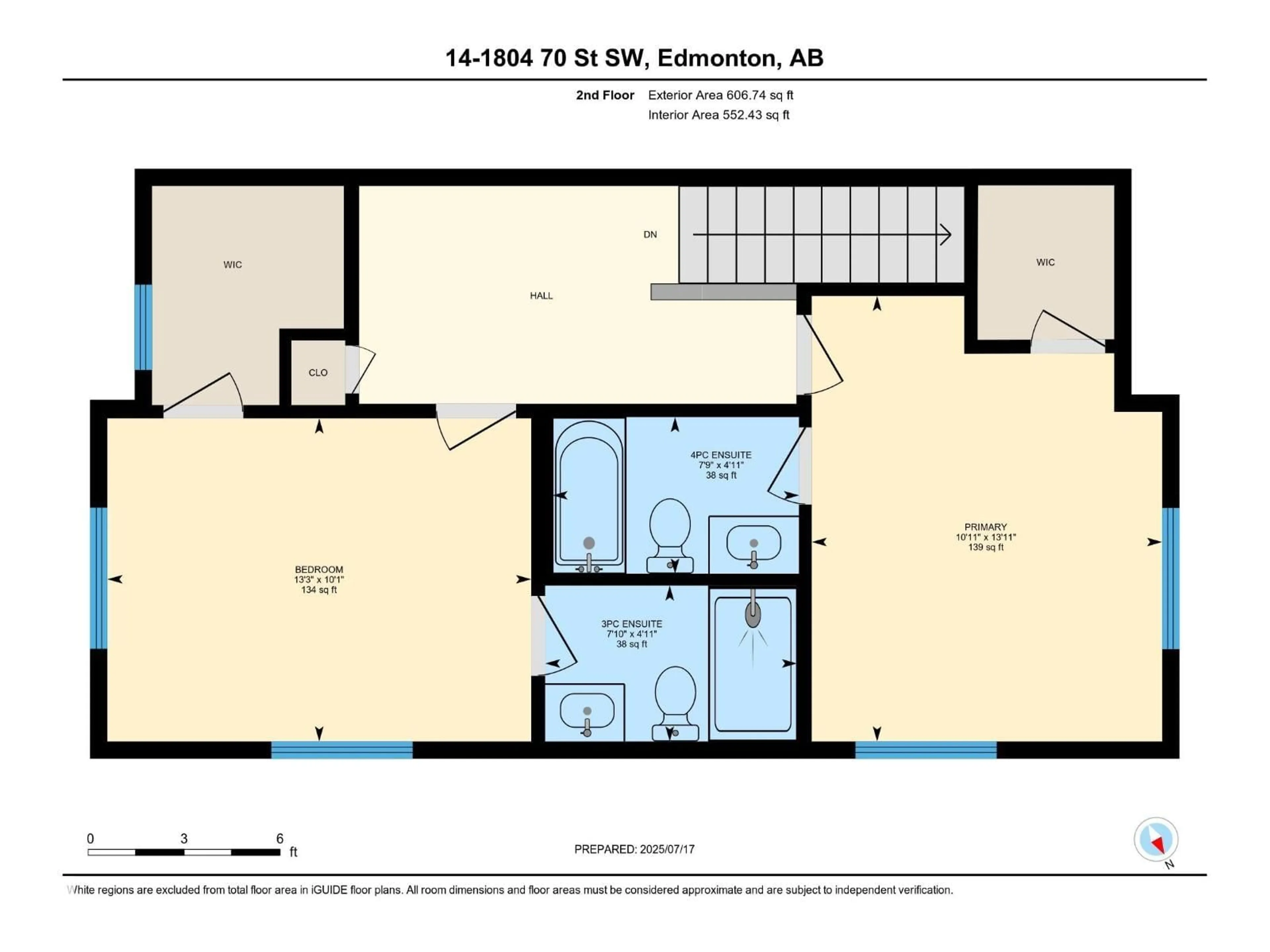 Floor plan for #14 - 1804 70 ST, Edmonton Alberta T6X0H4