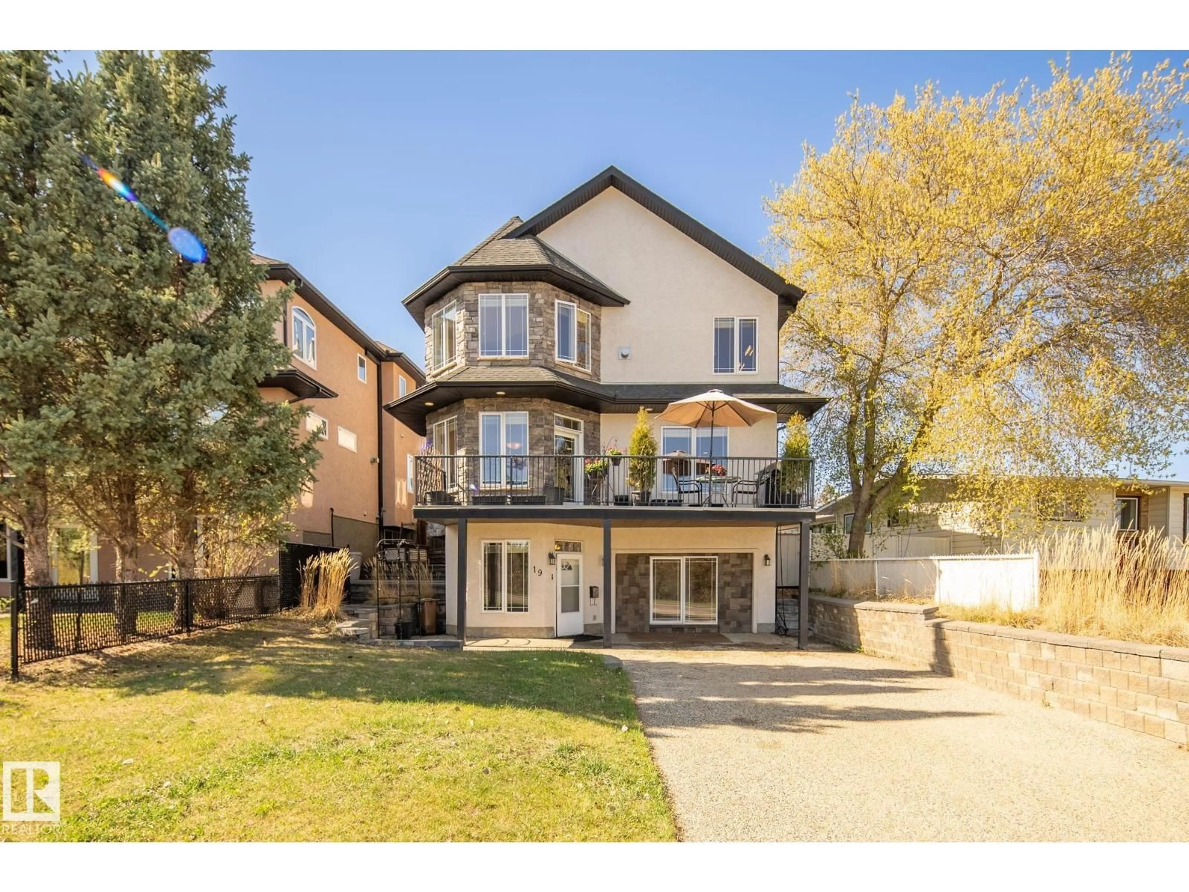 Home with brick exterior material, street for 19 MISSION AV, St. Albert Alberta T8N1H6
