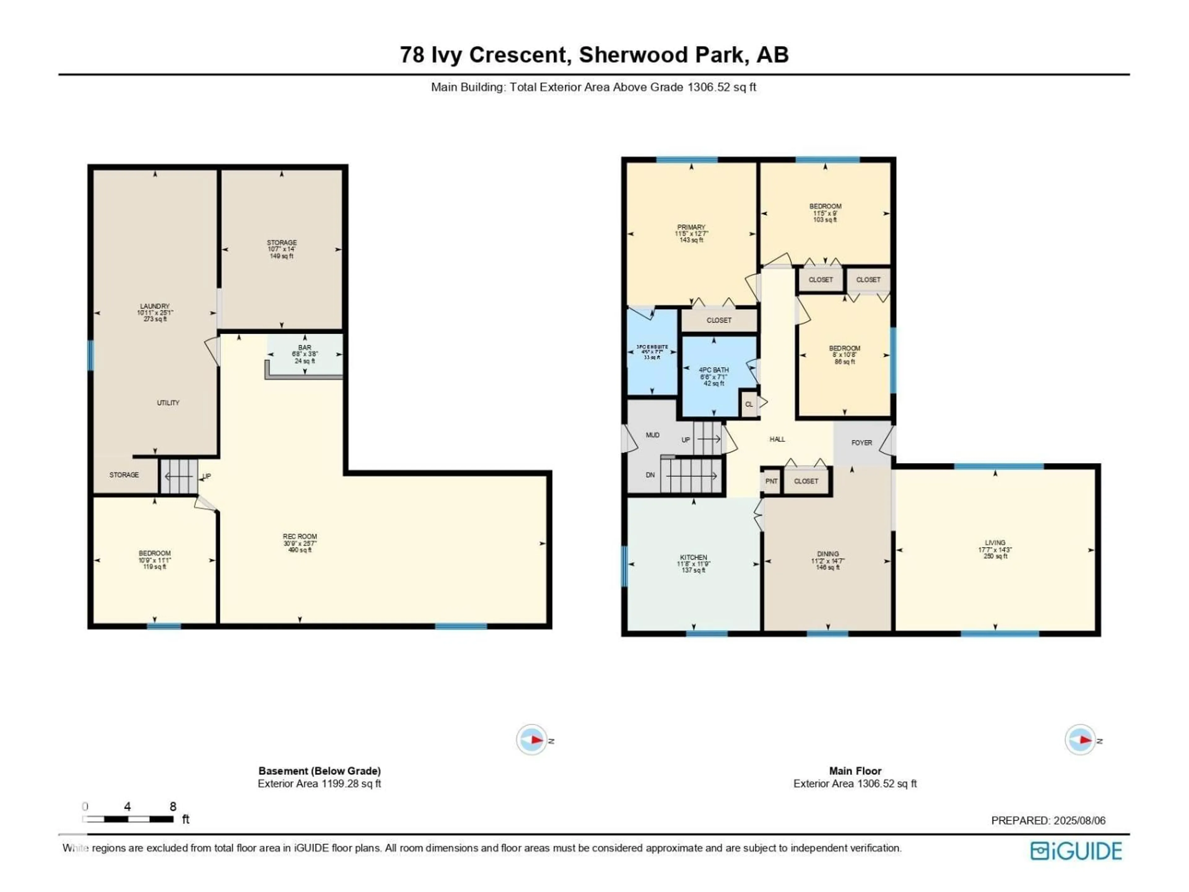 Floor plan for 78 IVY CR, Sherwood Park Alberta T8A1W4