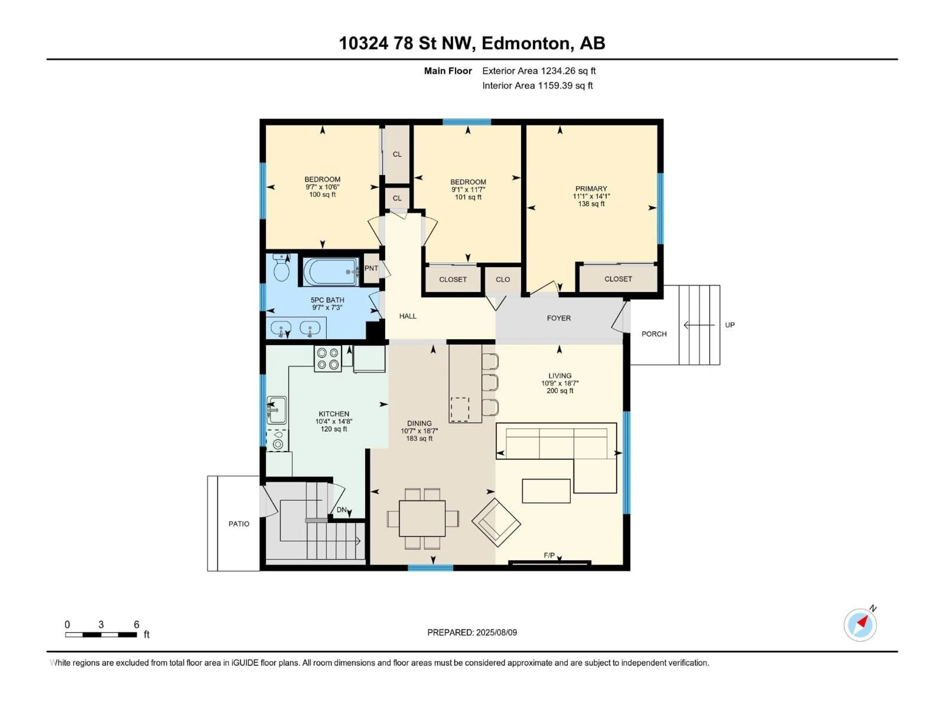 Floor plan for NW - 10324 78 ST, Edmonton Alberta T6A3E5