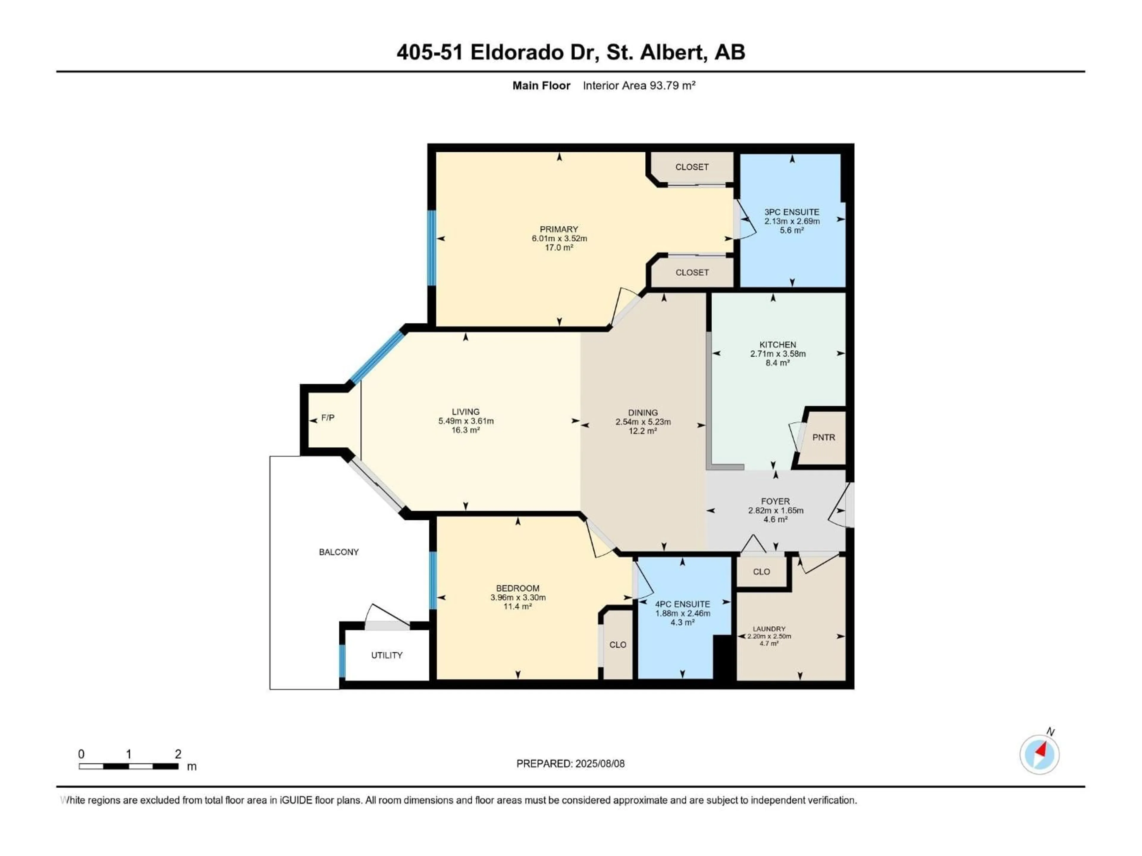 Floor plan for 405 ELDORADO DR, St. Albert Alberta T8N7E3