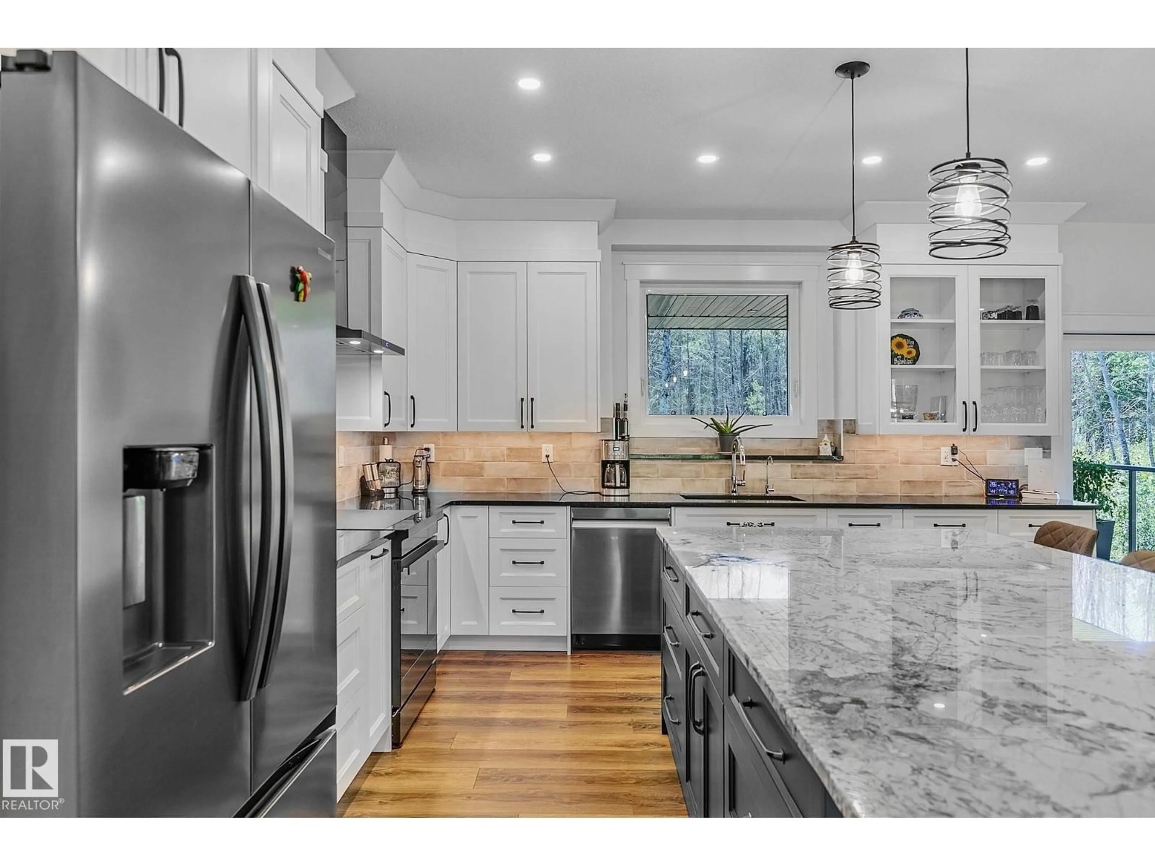 Open concept kitchen, unknown for 83 5124 TWP ROAD 554, Rural Lac Ste. Anne County Alberta T0E0J0