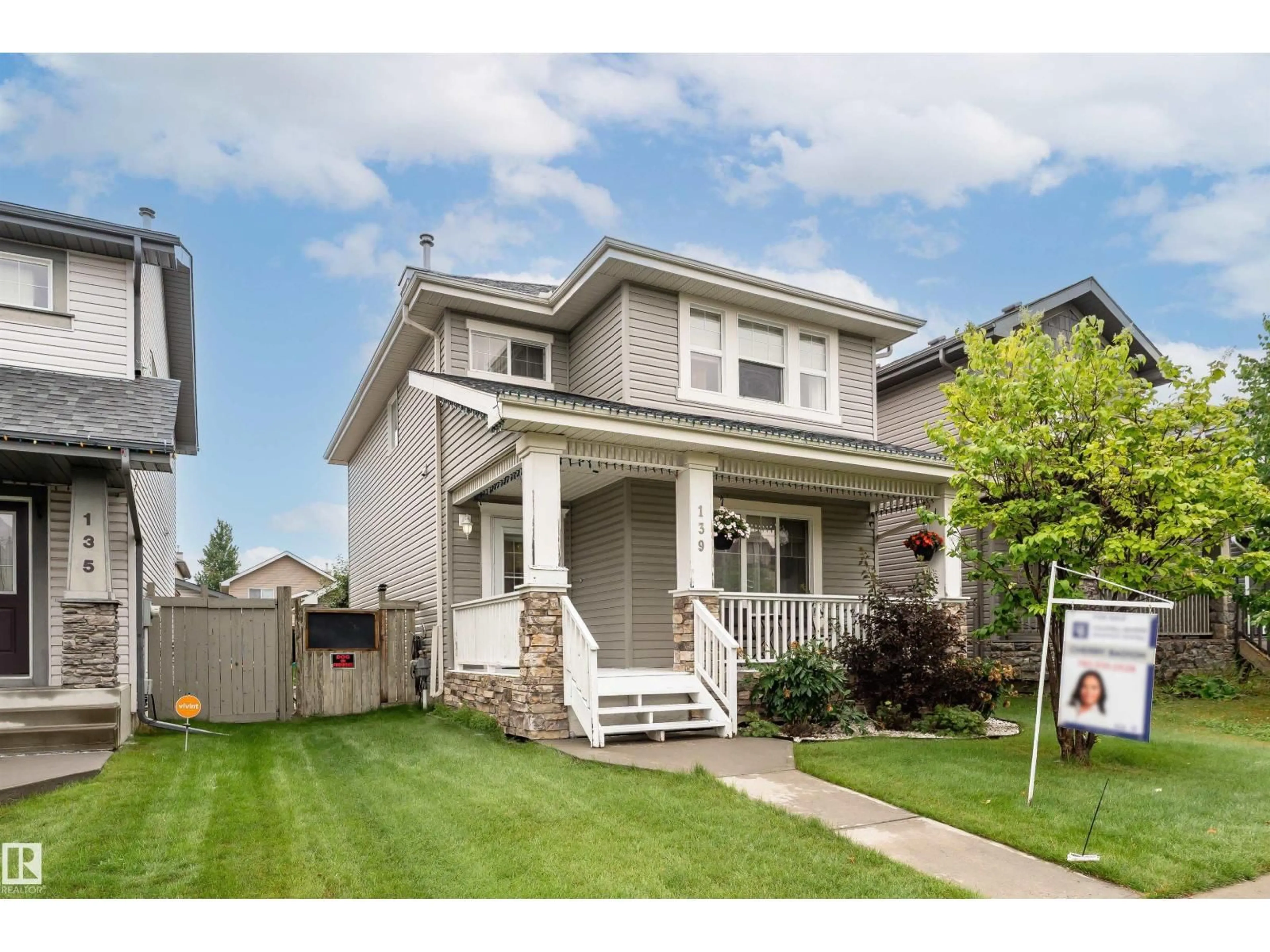 Home with vinyl exterior material, street for 139 63 ST, Edmonton Alberta T6X0B8