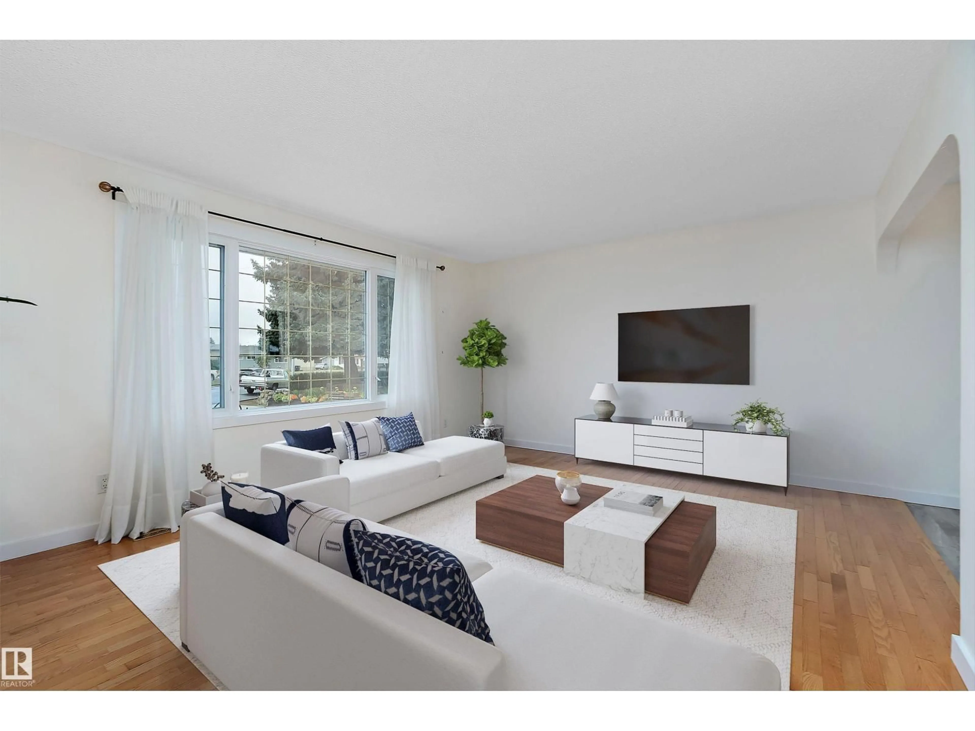 Living room with furniture, unknown for 5213 51A ST, Leduc Alberta T9E5L8