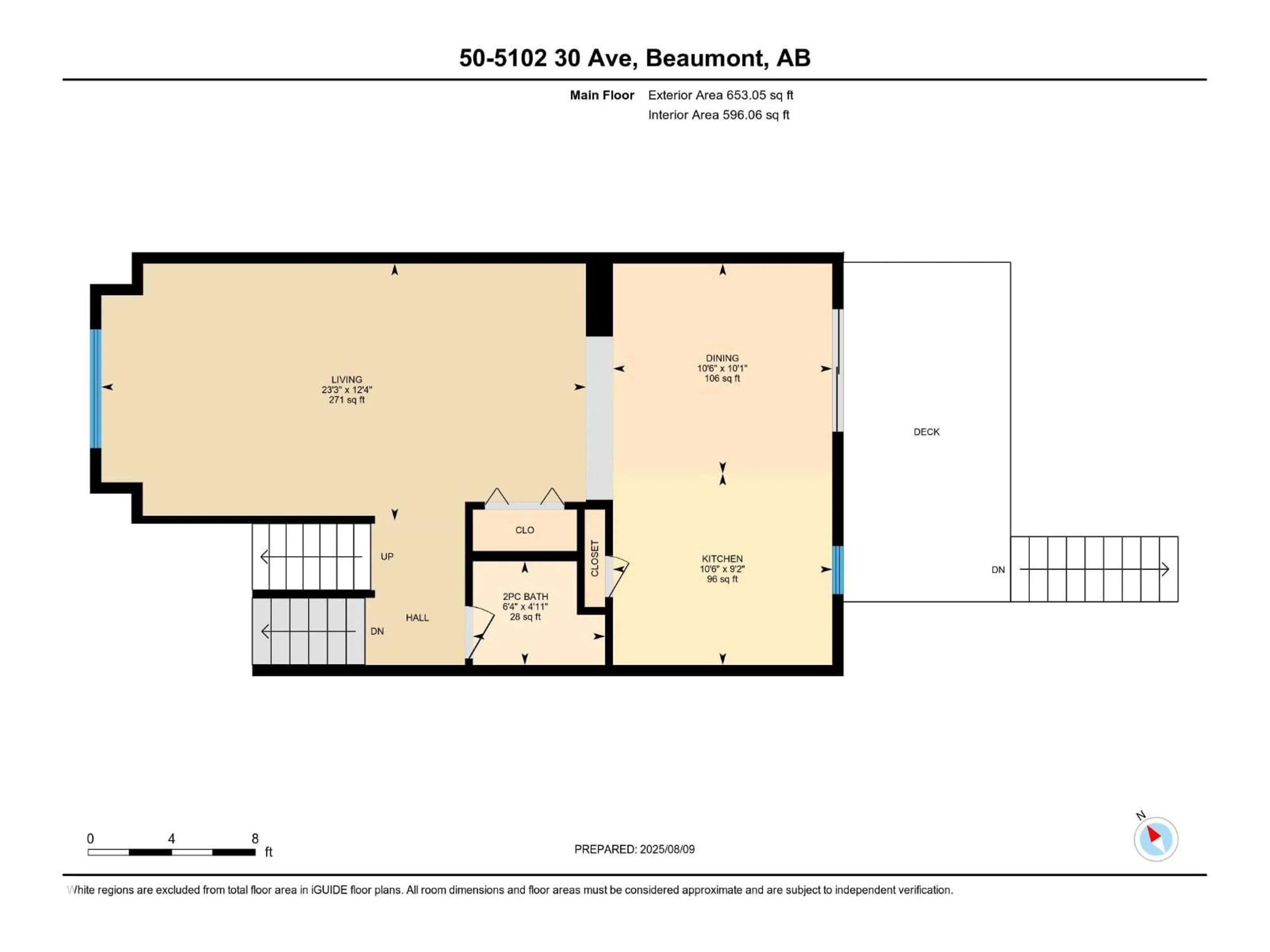 Floor plan for 50 5102 30 AV, Beaumont Alberta T4X0A9