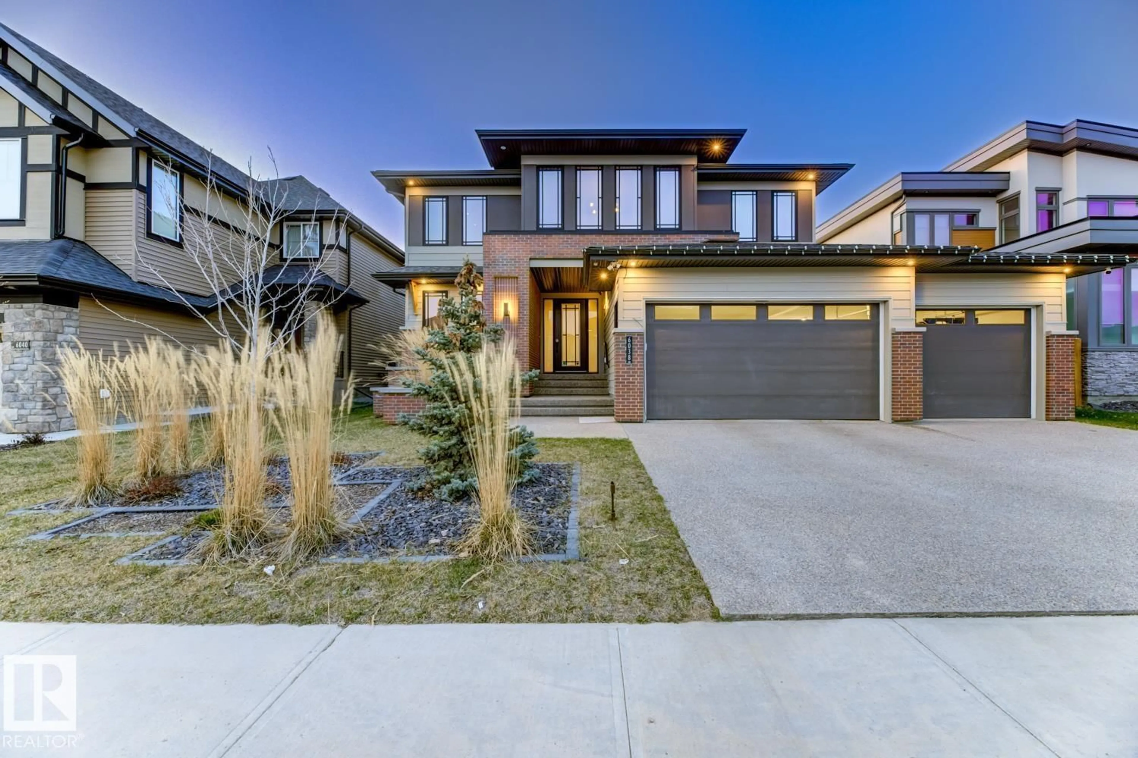 Home with brick exterior material, street for 6038 CRAWFORD DR, Edmonton Alberta T8N7L2