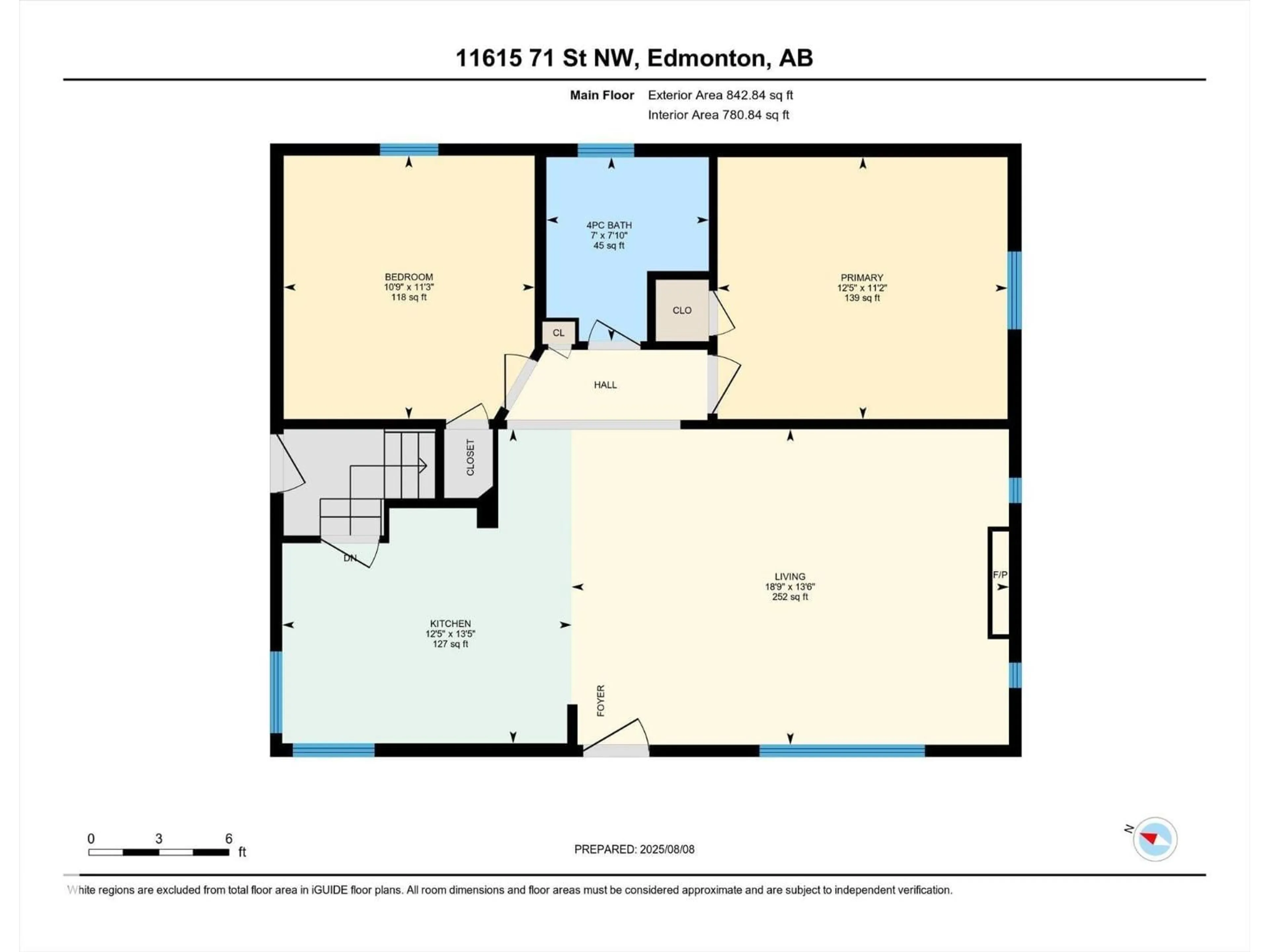 Floor plan for 11615 71 ST, Edmonton Alberta T5B1W3