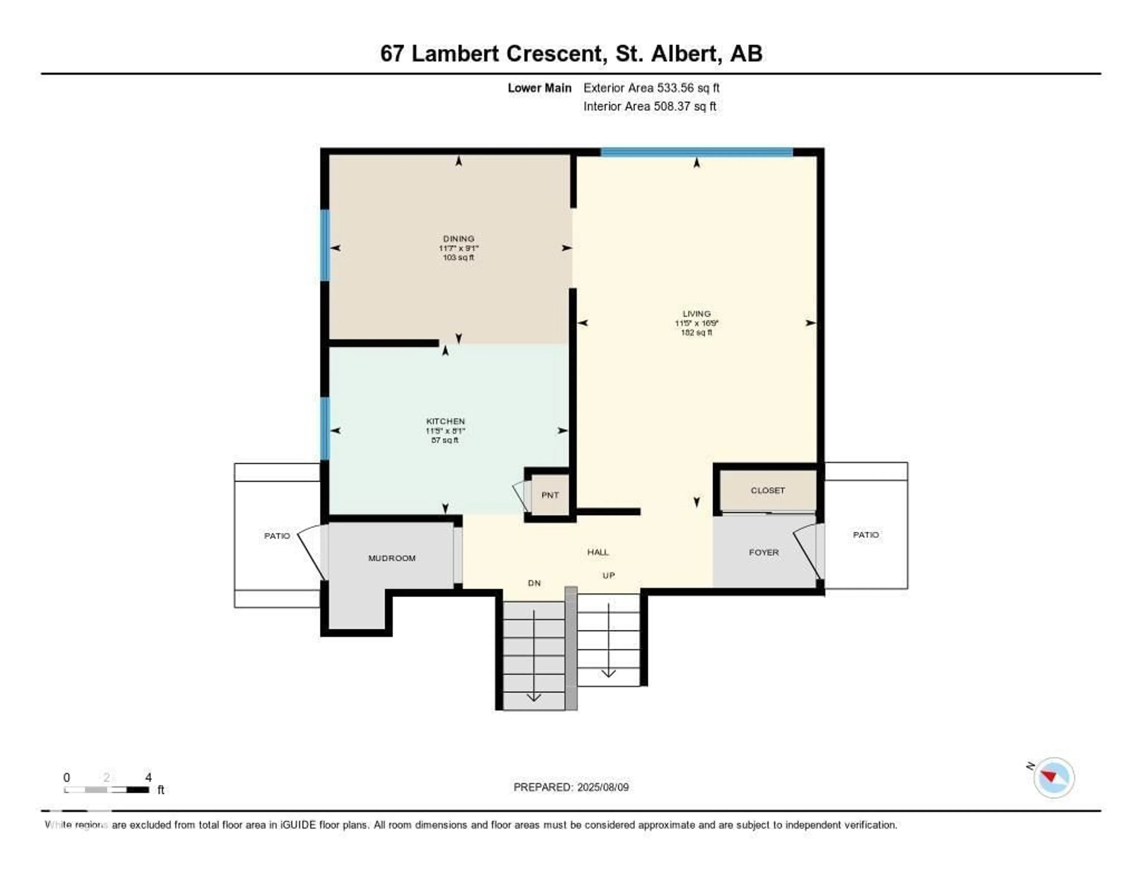 Floor plan for 67 LAMBERT CR, St. Albert Alberta T8N1M3