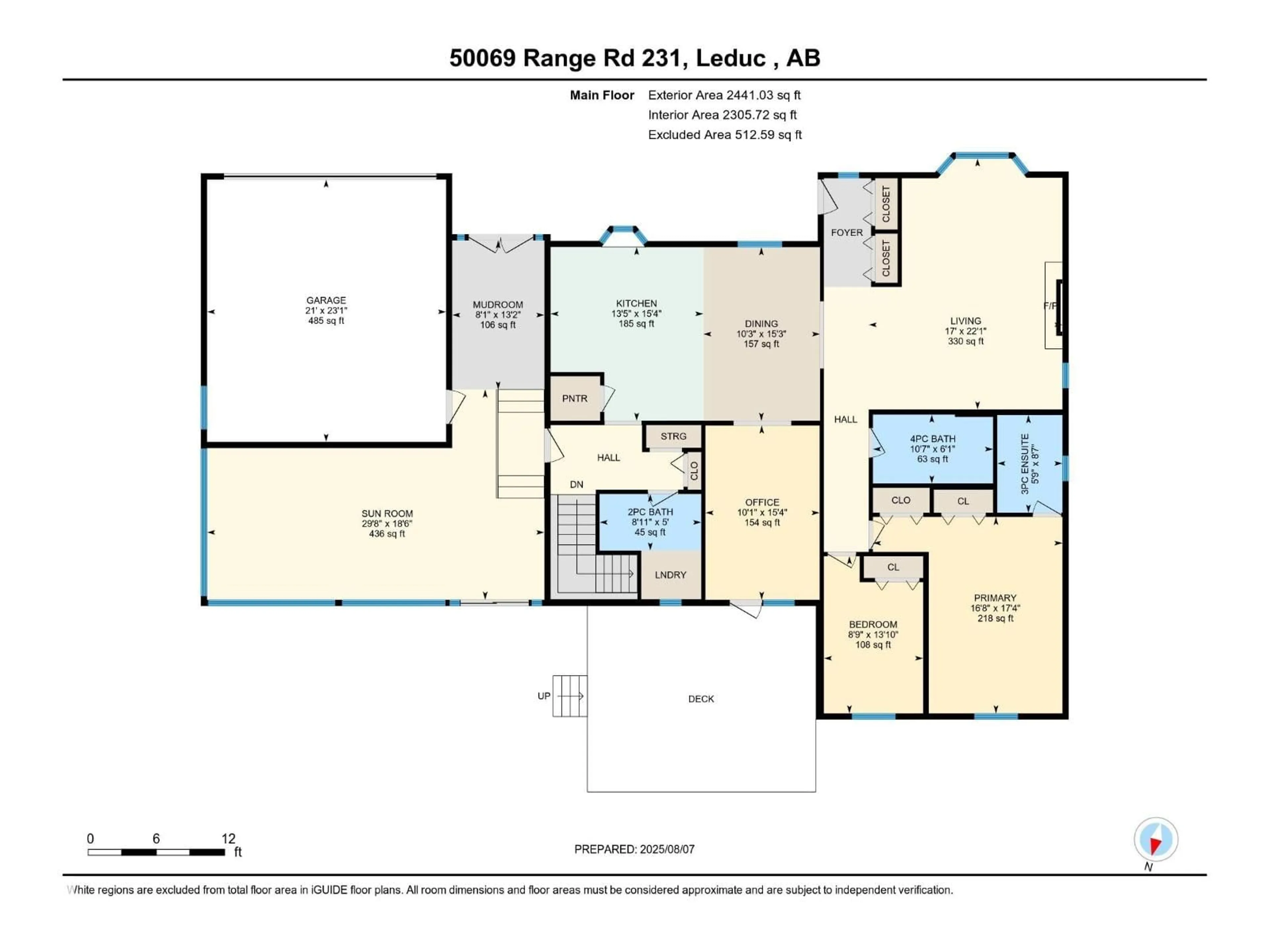 Floor plan for 50069 RANGE ROAD 231, Rural Leduc County Alberta T0B3M3