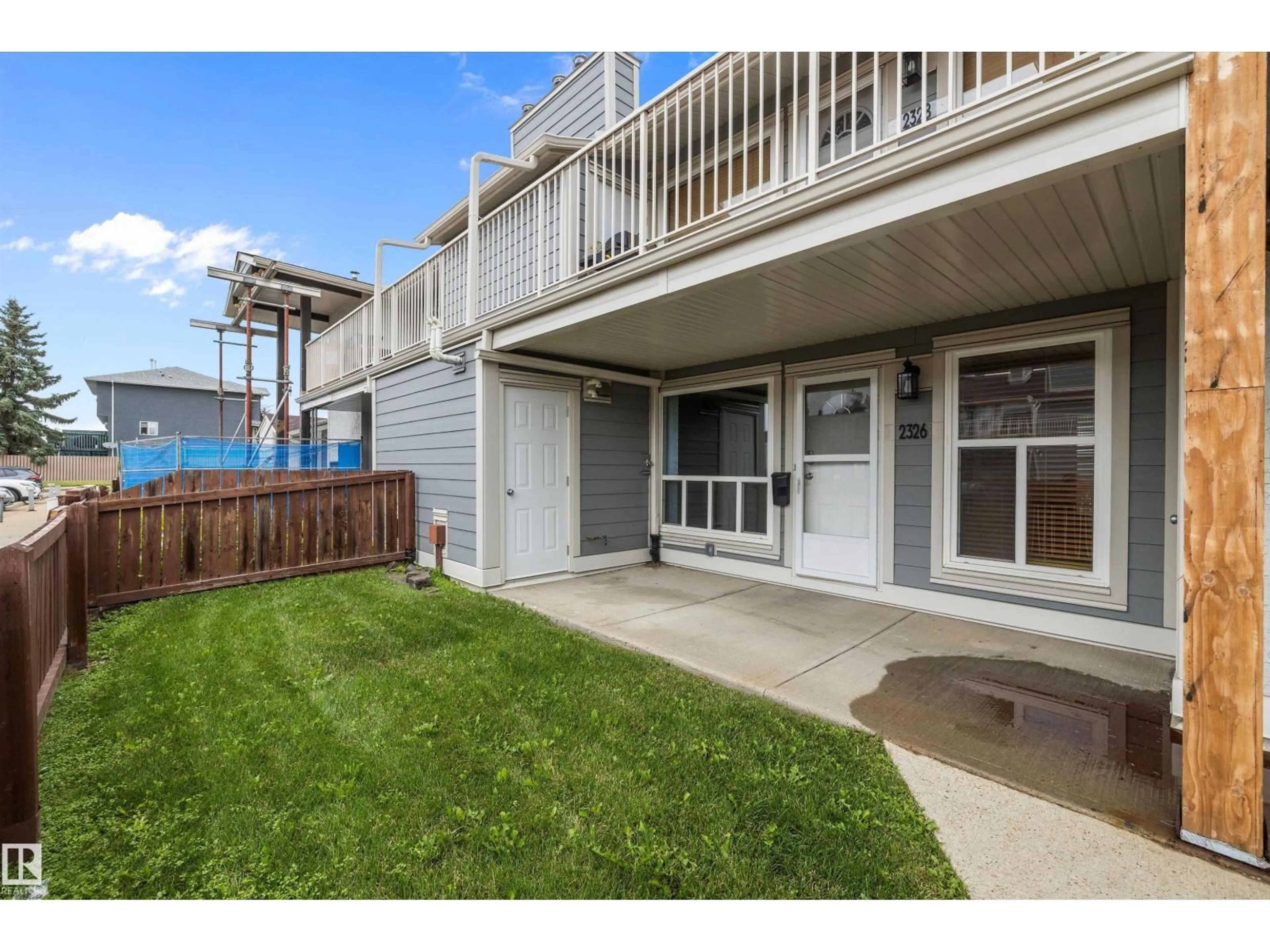 Patio, water/lake/river/ocean view for NW - 2326 151 AV, Edmonton Alberta T5Y2L1