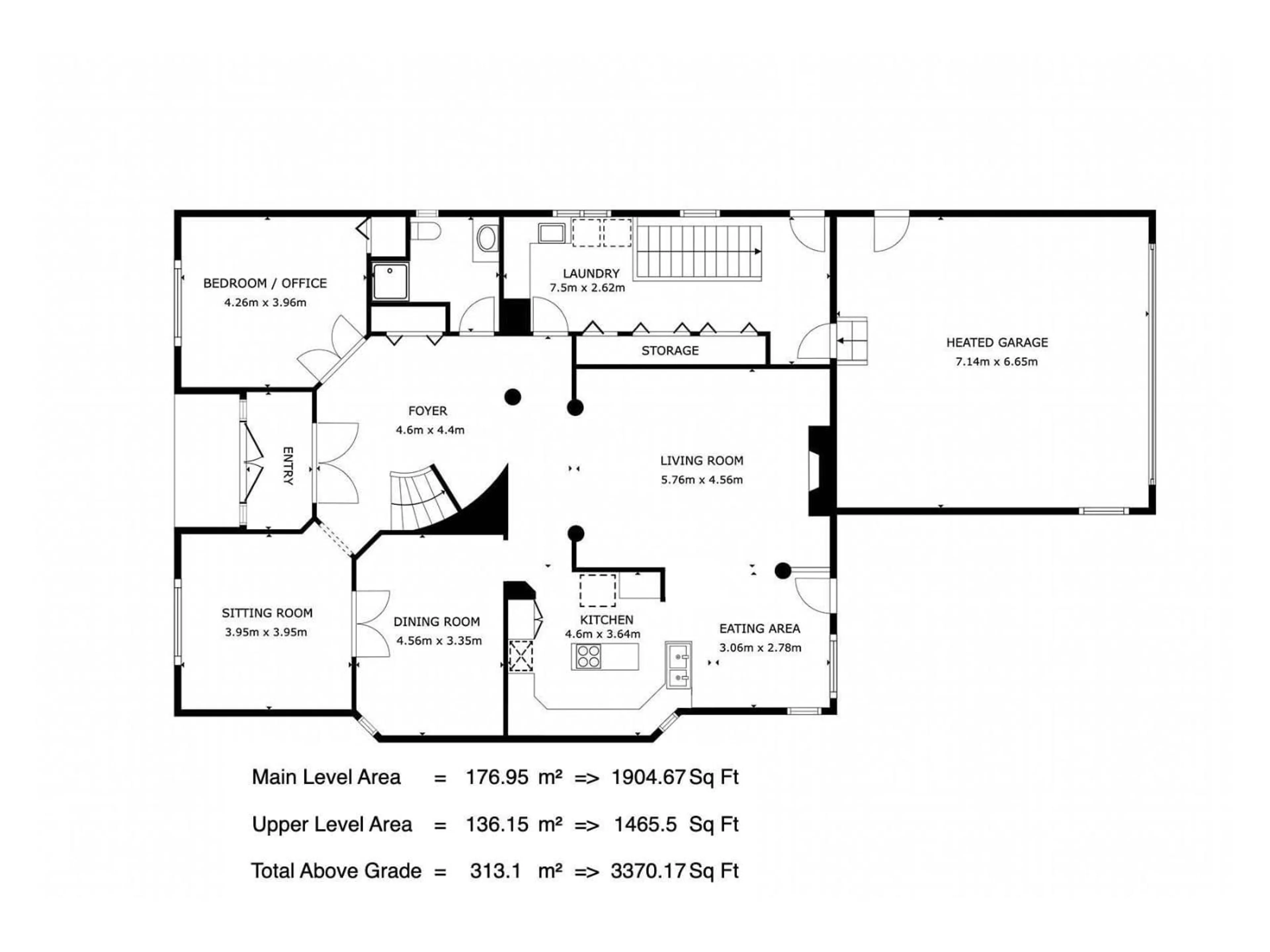 Floor plan for 10507 131 ST, Edmonton Alberta T5N1Y5
