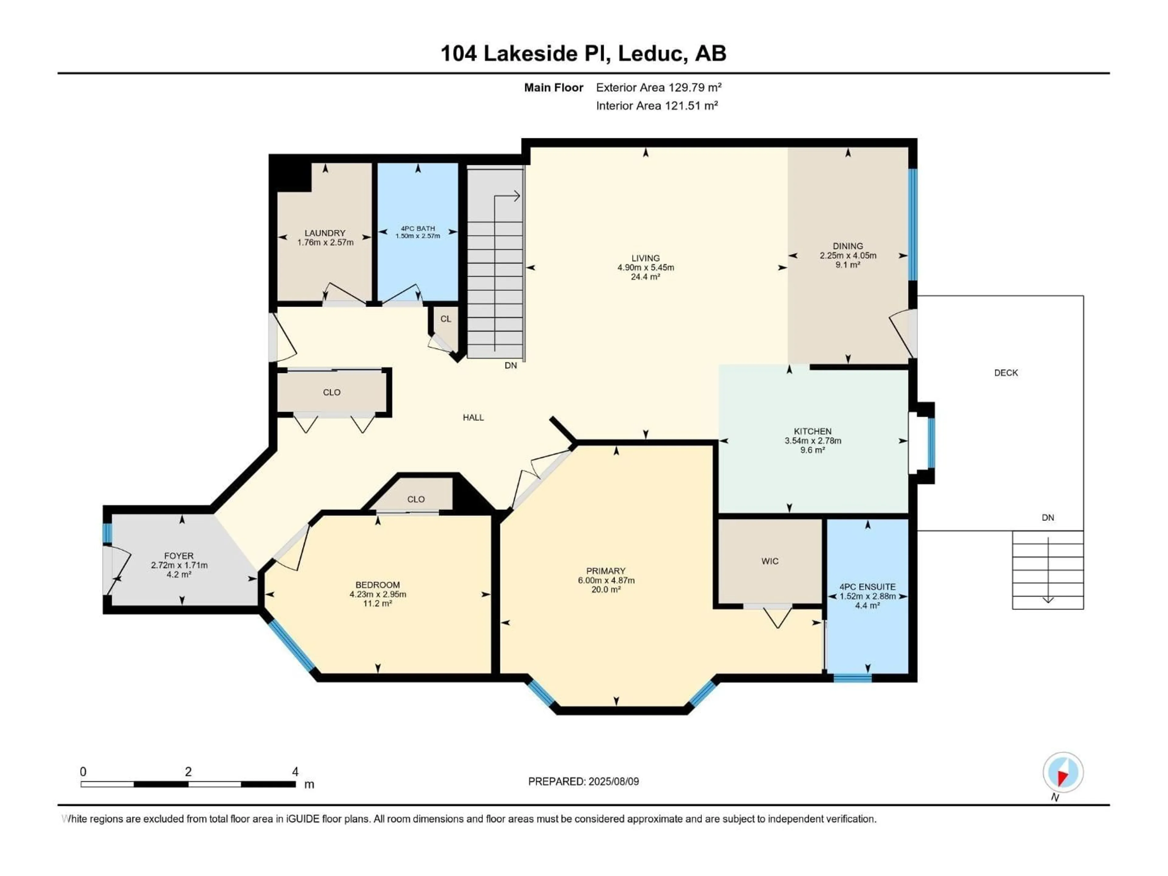 Floor plan for 104 LAKESIDE PL, Leduc Alberta T9E6P3