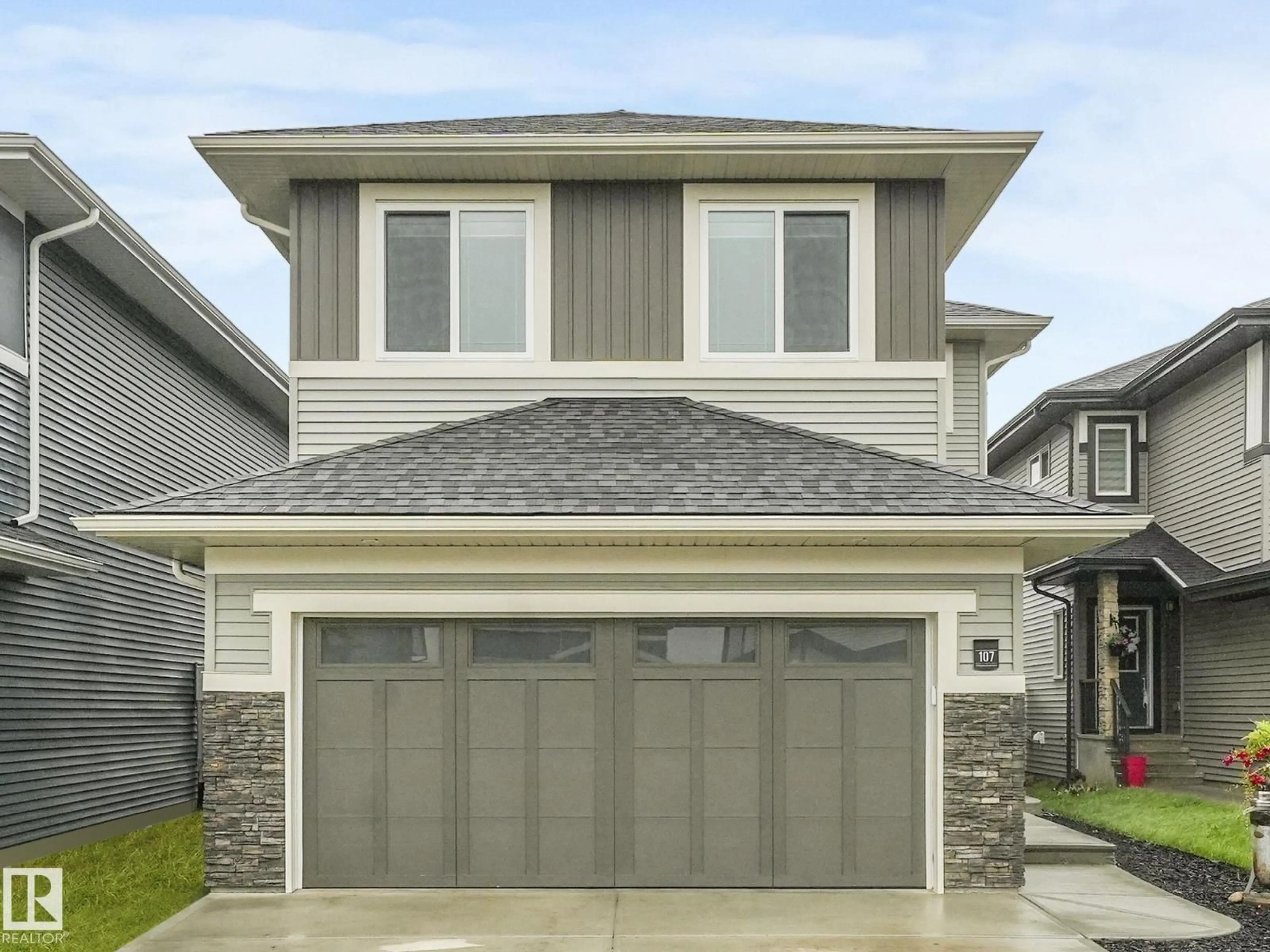 Home with vinyl exterior material, street for 107 KIDD CR, Leduc Alberta T9E1N6