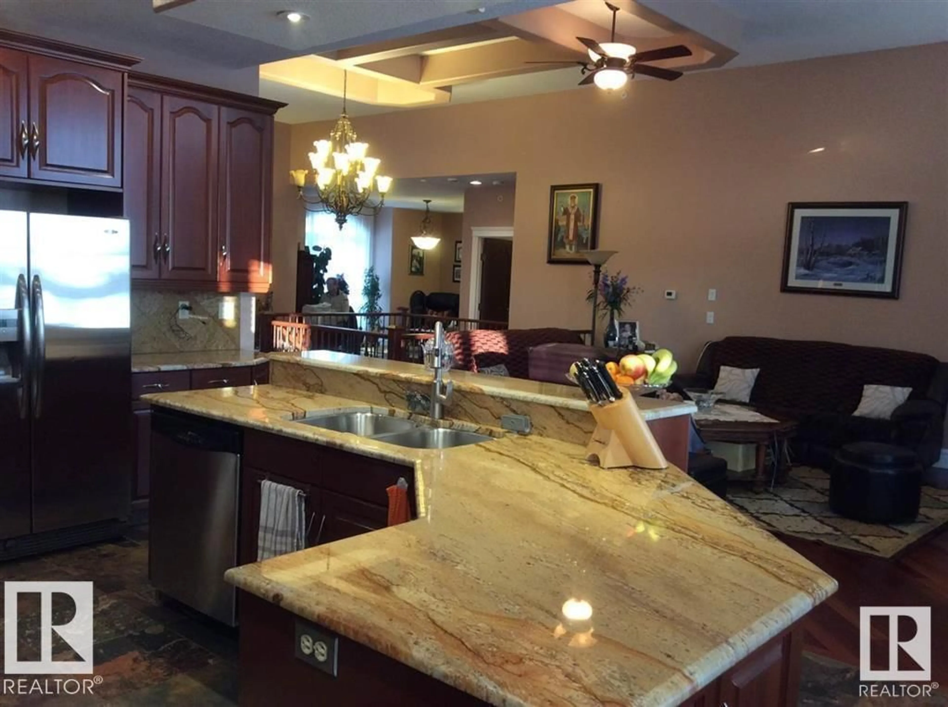 Open concept kitchen, ceramic/tile floor for #43 - 26323 TWP ROAD 532 A, Rural Parkland County Alberta T7X4M1