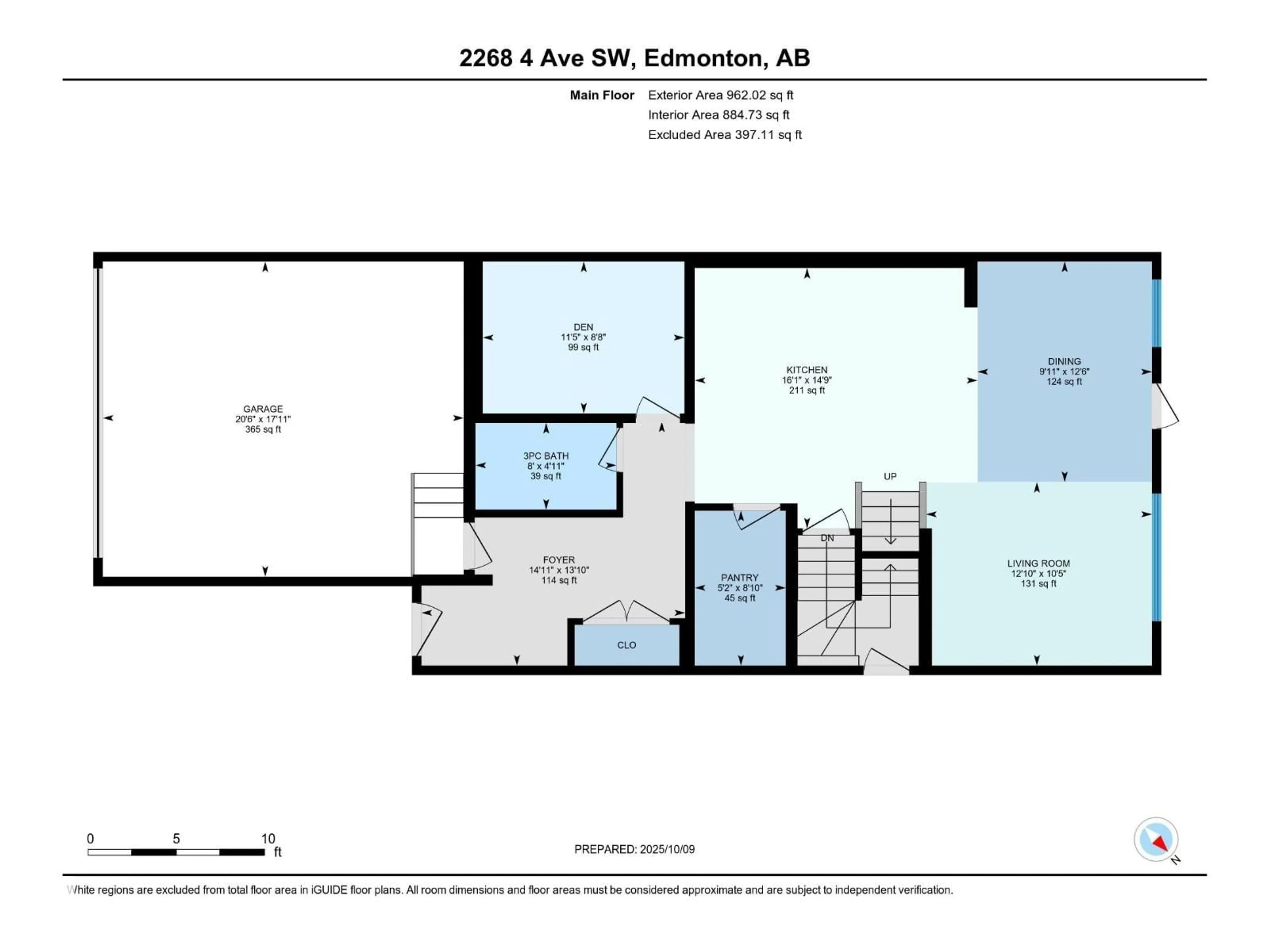 Floor plan for SW - 2268 4TH AV, Edmonton Alberta T0T0T0