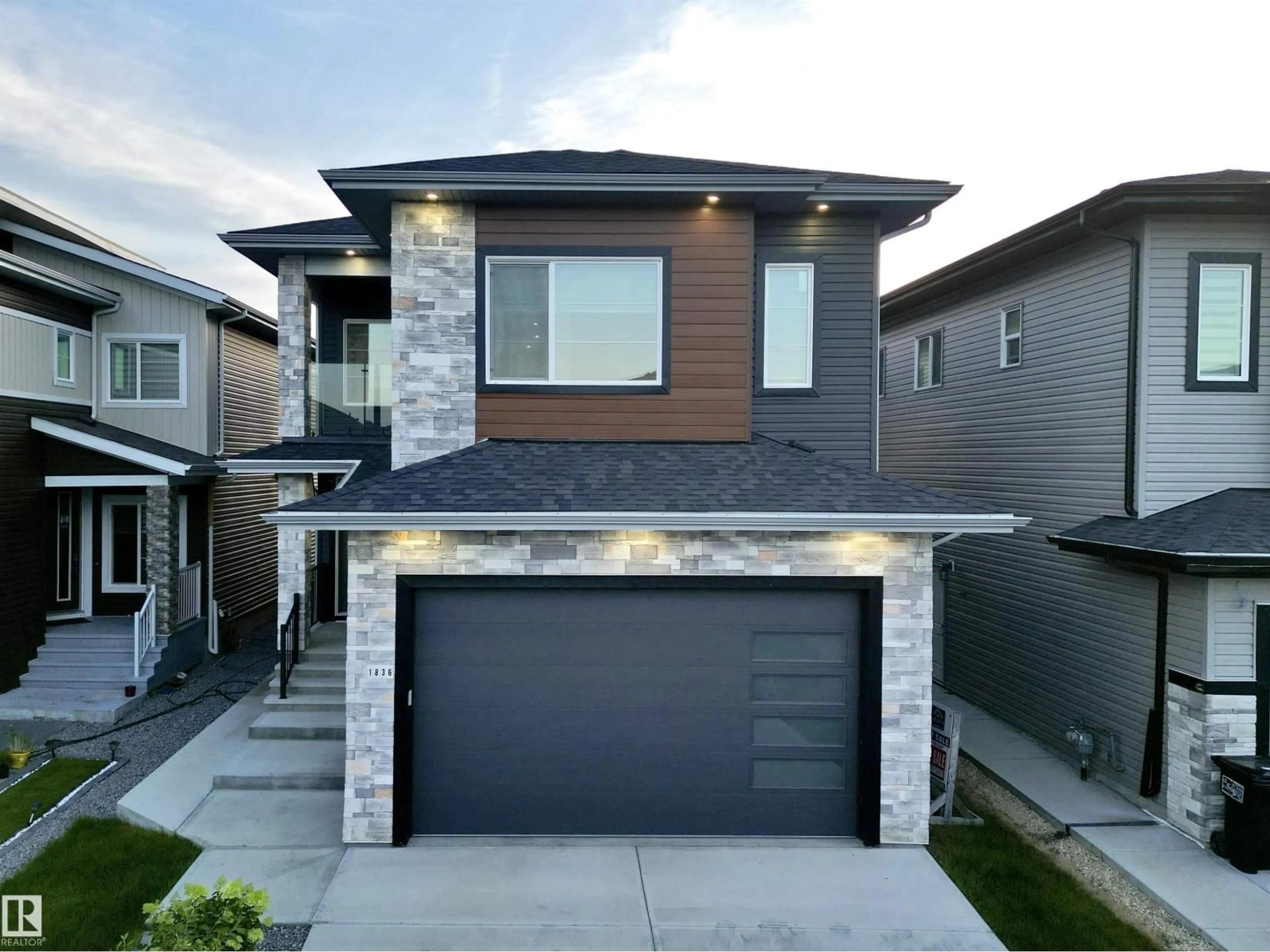 Home with brick exterior material, street for 1836 22 ST, Edmonton Alberta T6T2M5