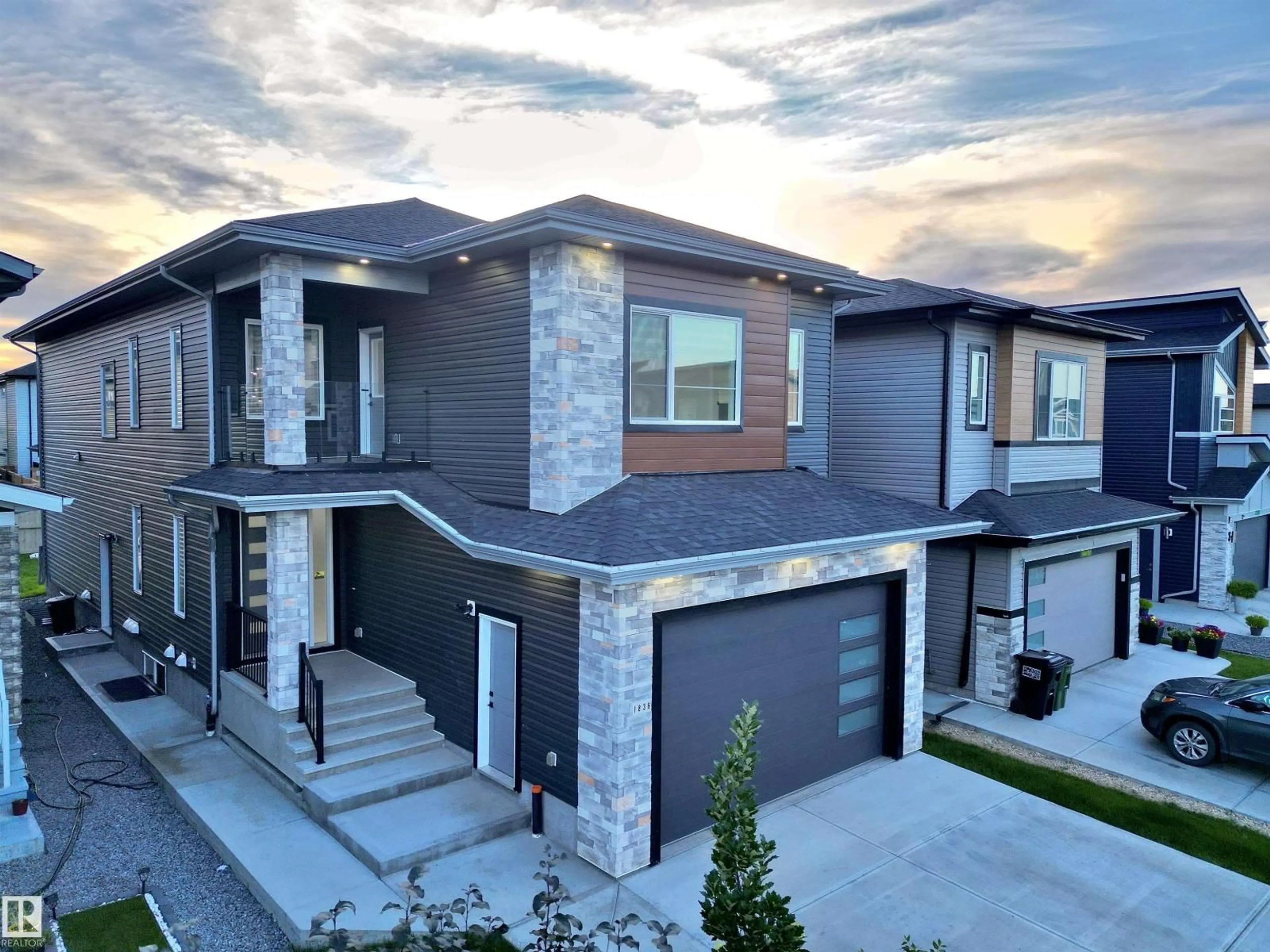 Home with brick exterior material, street for 1836 22 ST, Edmonton Alberta T6T2M5