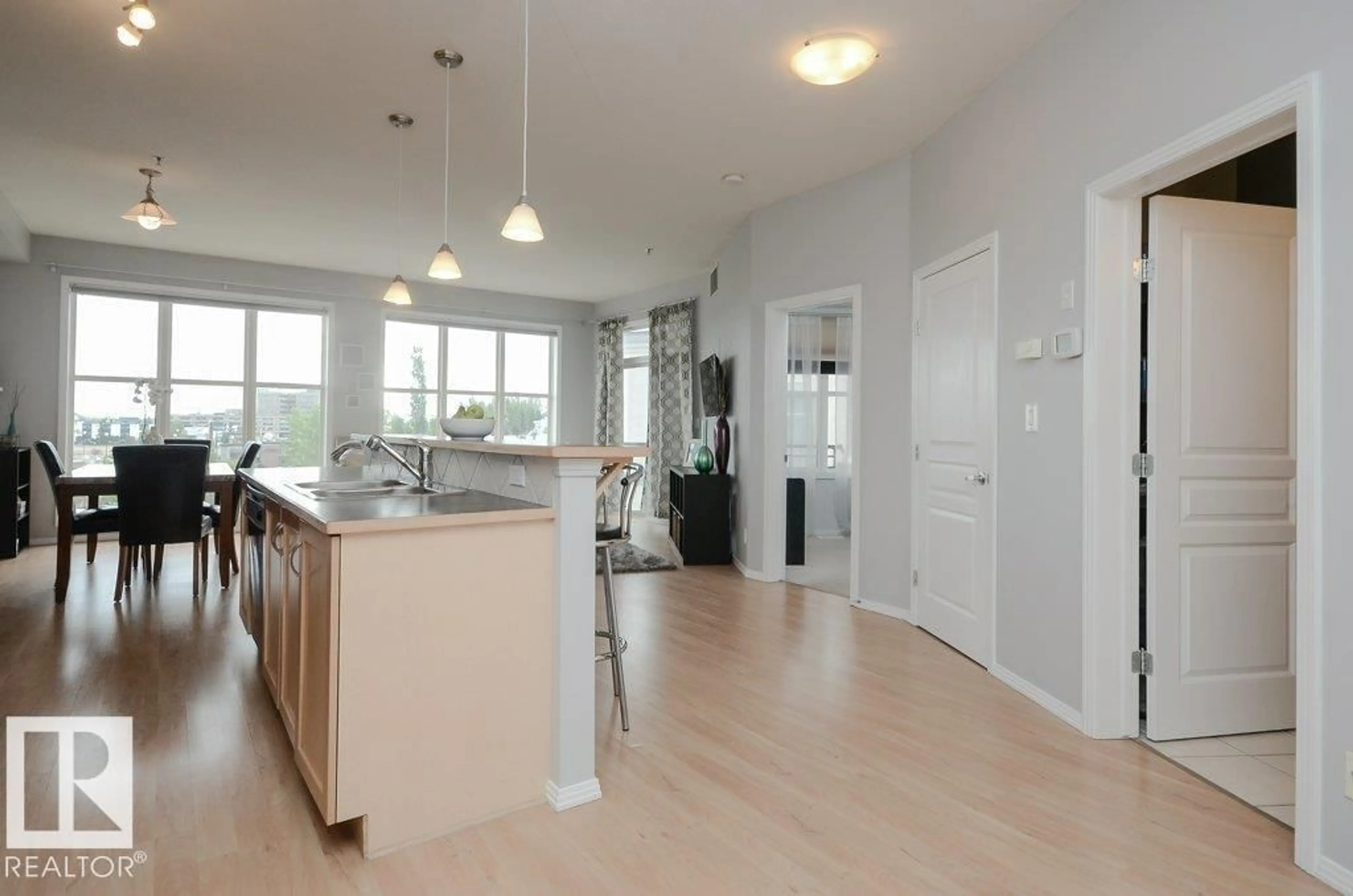 Open concept kitchen, unknown for #410 - 4835 104A ST NW, Edmonton Alberta T6H0R5