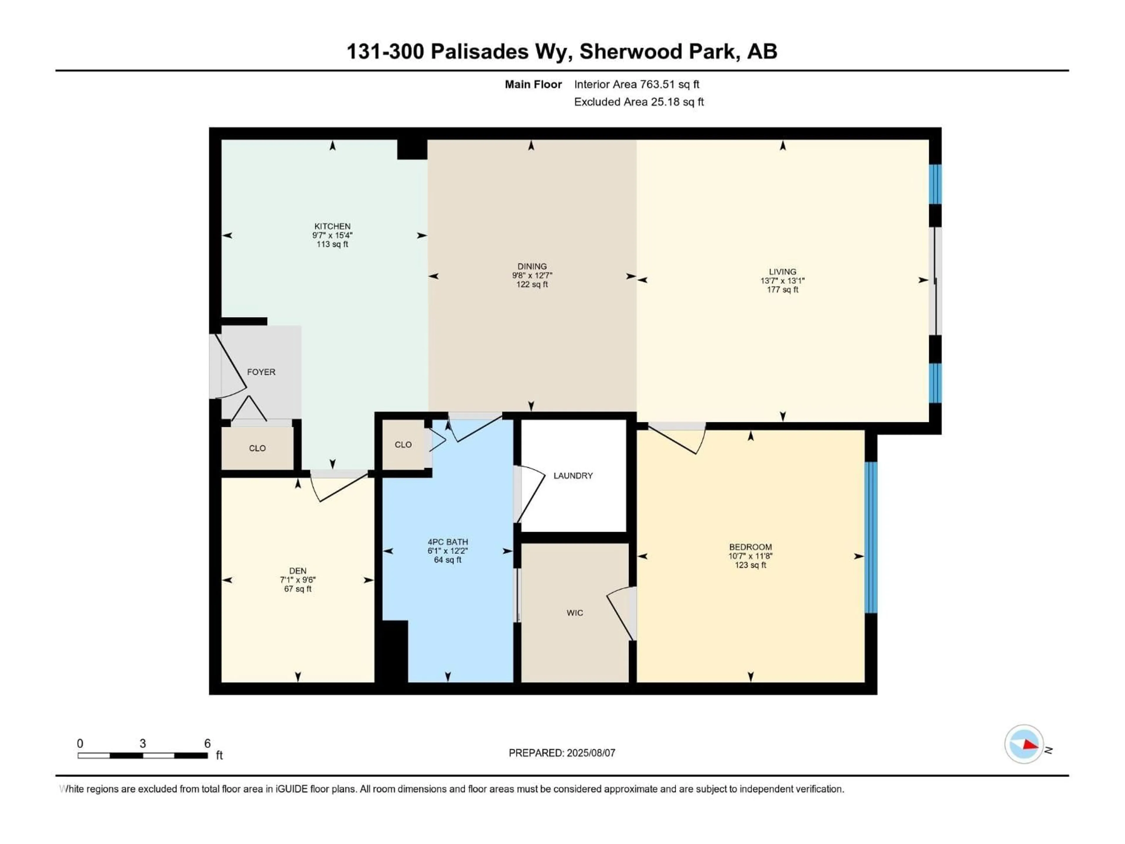 Floor plan for 300 - 131 PALISADES WY, Sherwood Park Alberta T8H2T9