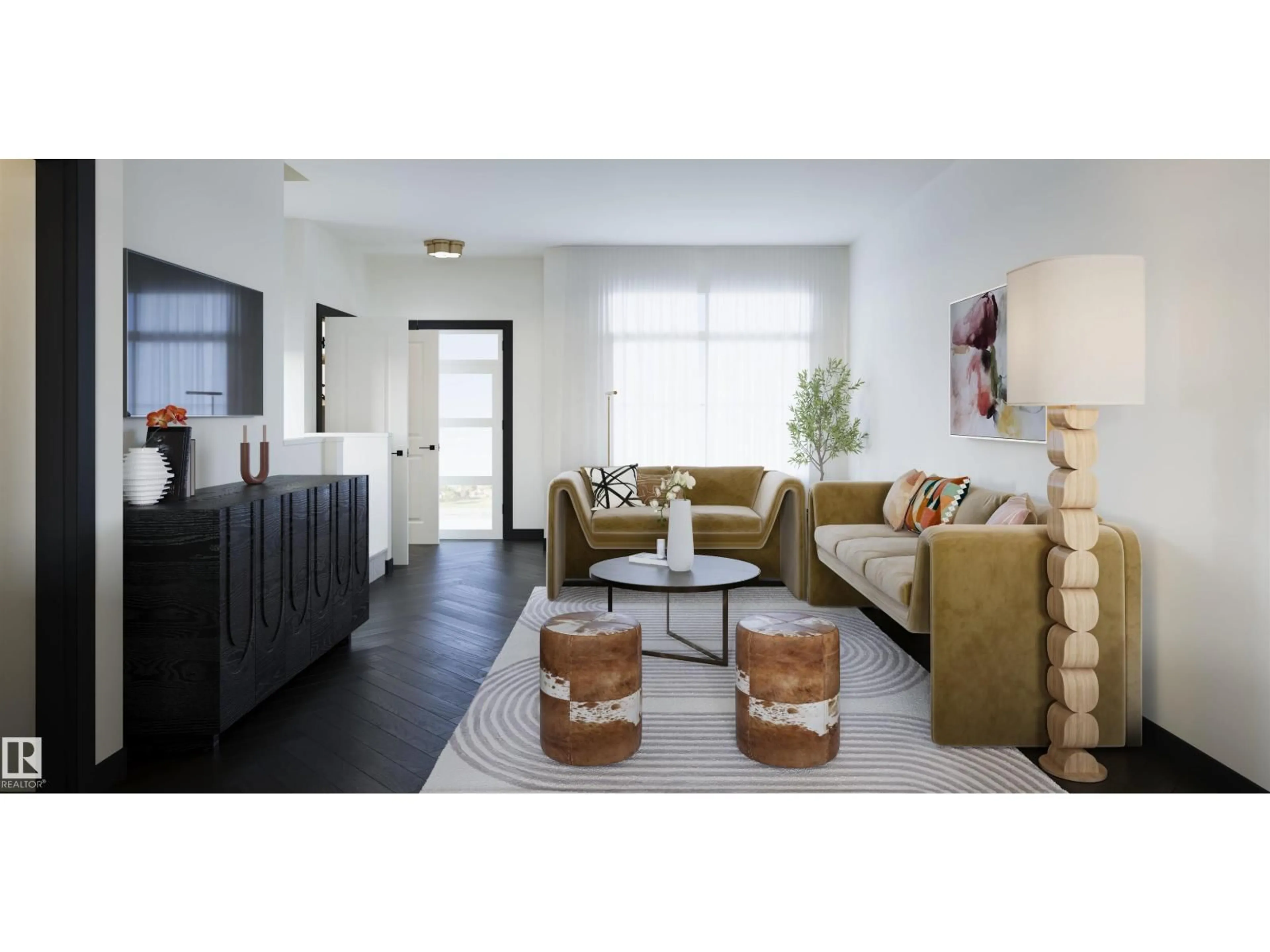 Living room with furniture, unknown for 1334 KESWICK DR, Edmonton Alberta T6W4V8