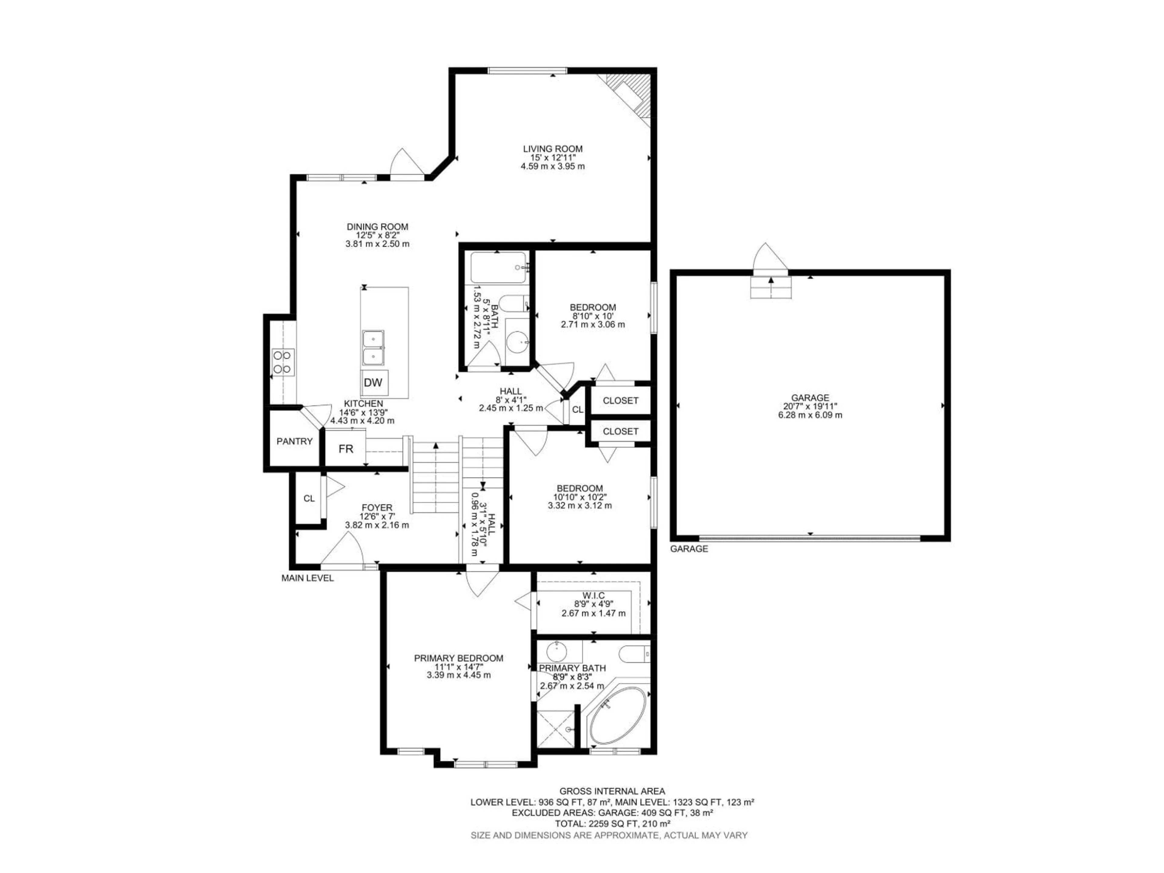 Floor plan for SW - 818 BARNES LINK LI, Edmonton Alberta T6W1E8