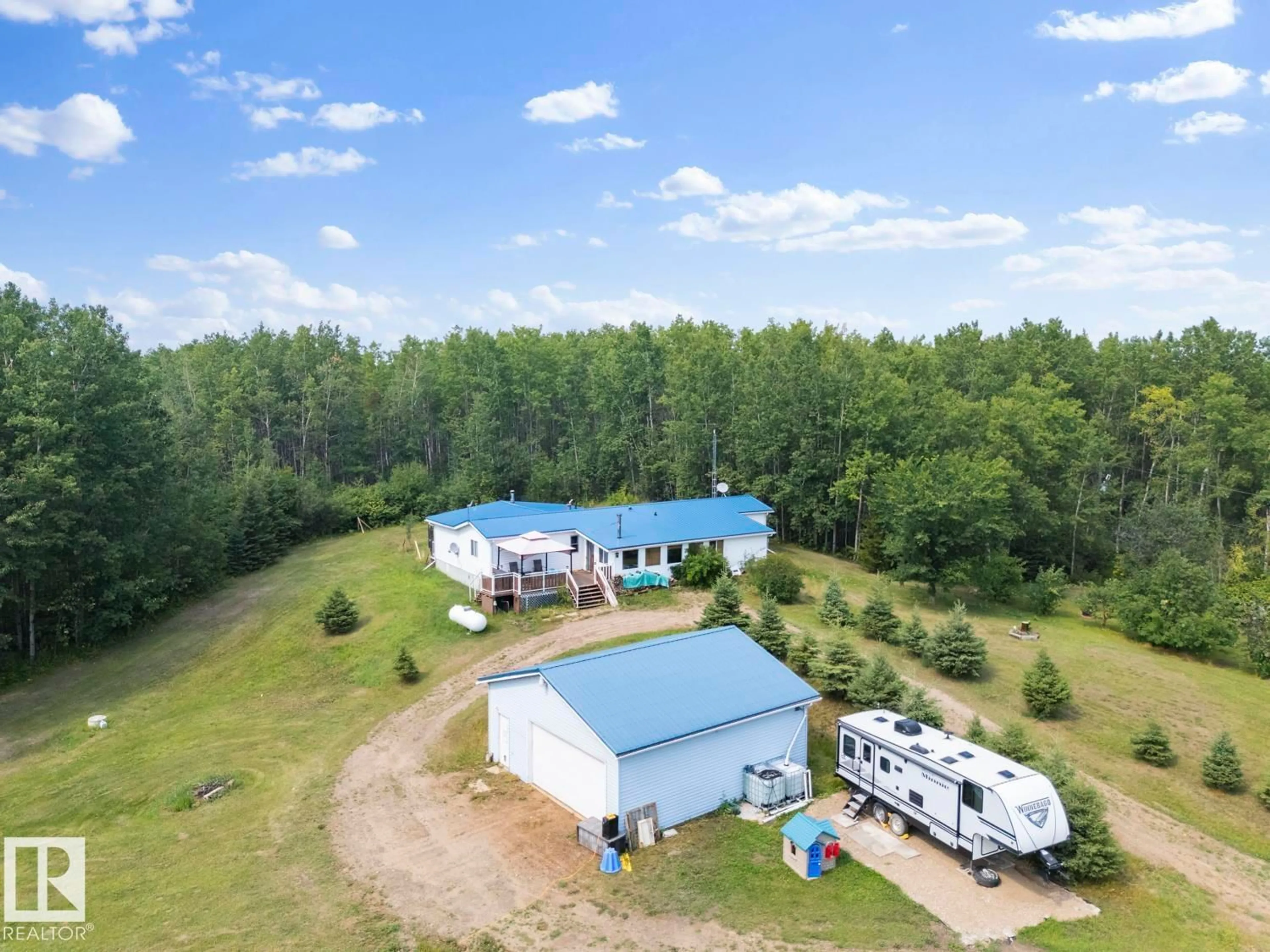A pic from outside/outdoor area/front of a property/back of a property/a pic from drone, unknown for 41027 TWP RD 625 A, Rural Bonnyville M.D. Alberta T0A2E0