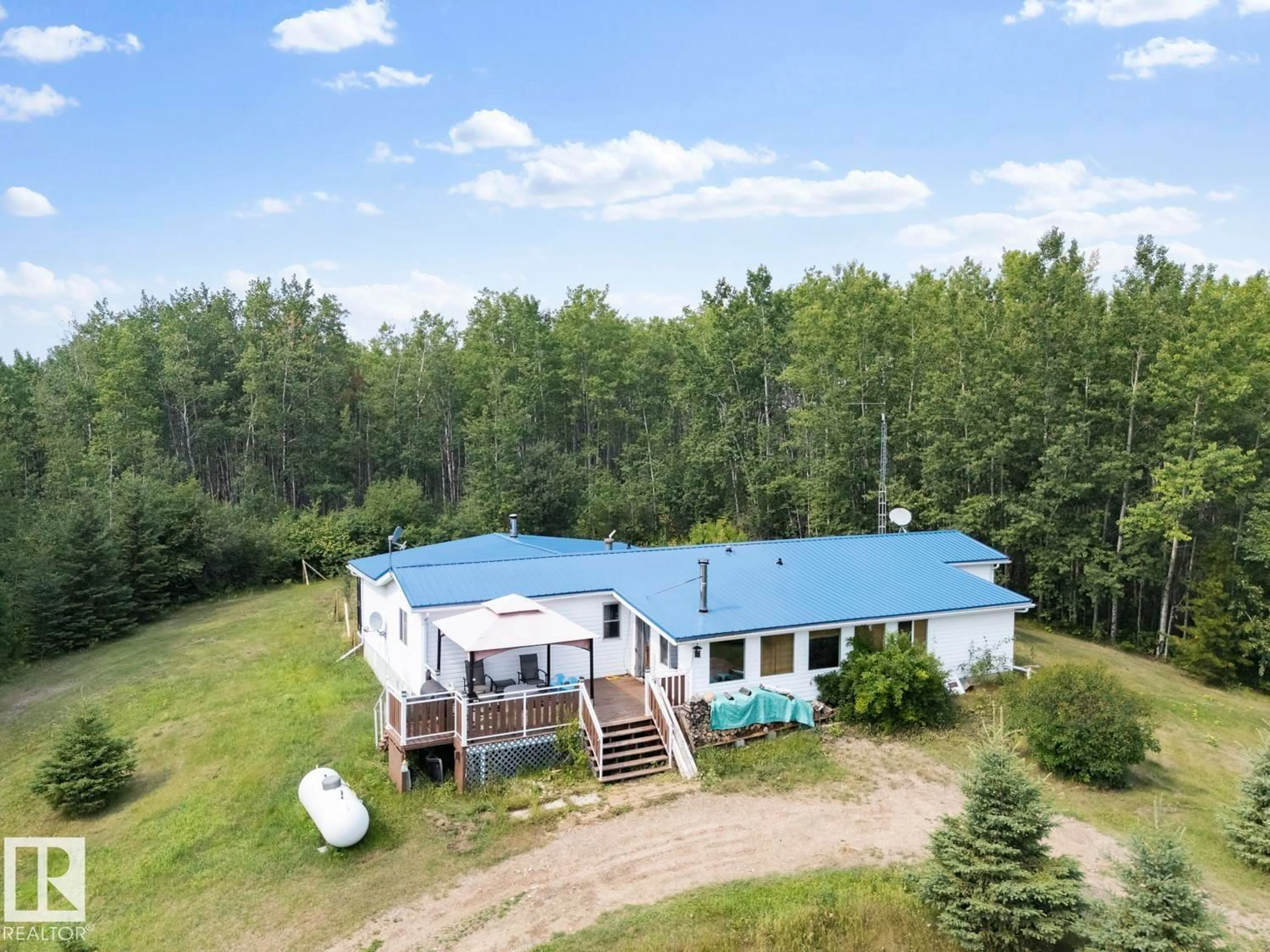 A pic from outside/outdoor area/front of a property/back of a property/a pic from drone, unknown for 41027 TWP RD 625 A, Rural Bonnyville M.D. Alberta T0A2E0