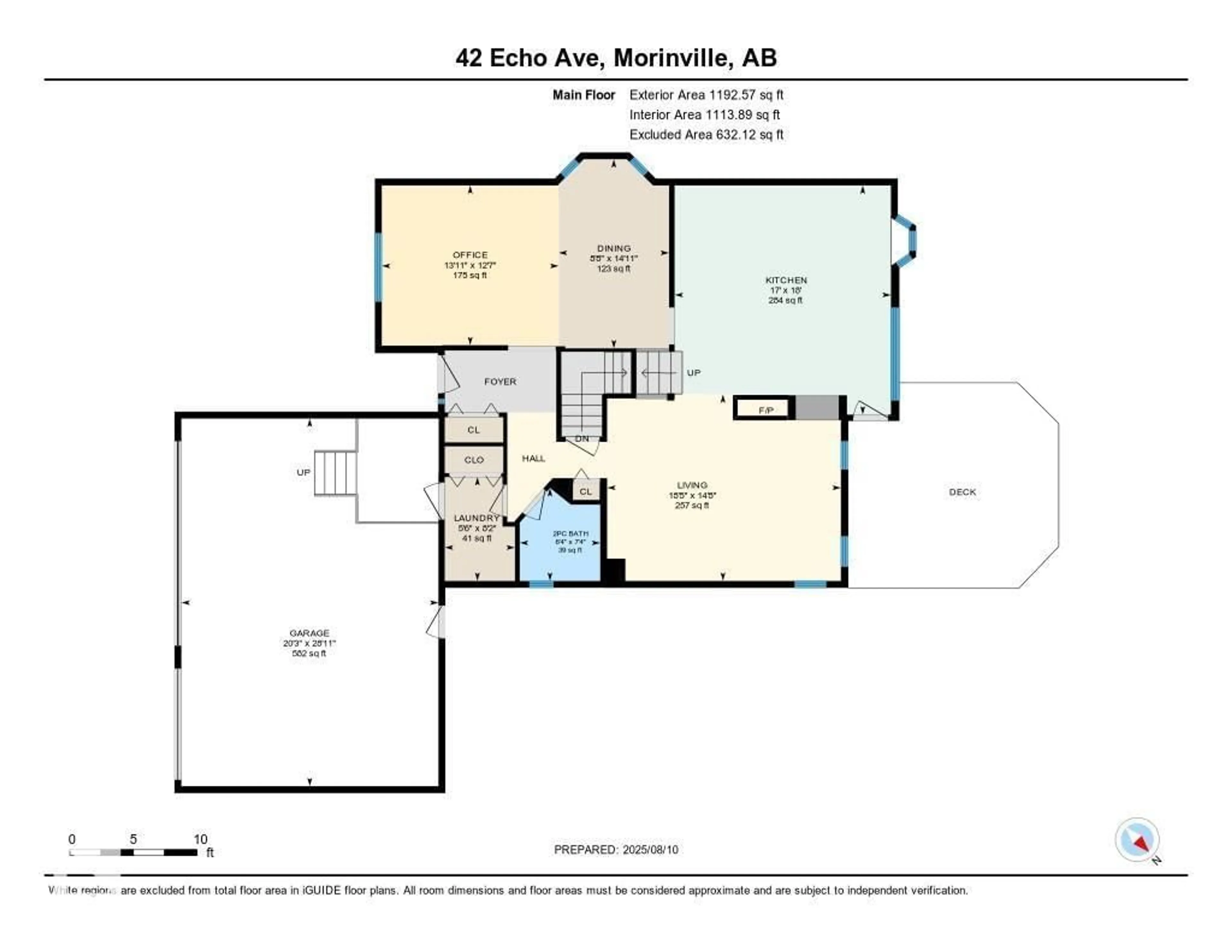 Floor plan for 42 ECHO, Cardiff Alberta T8R1P3
