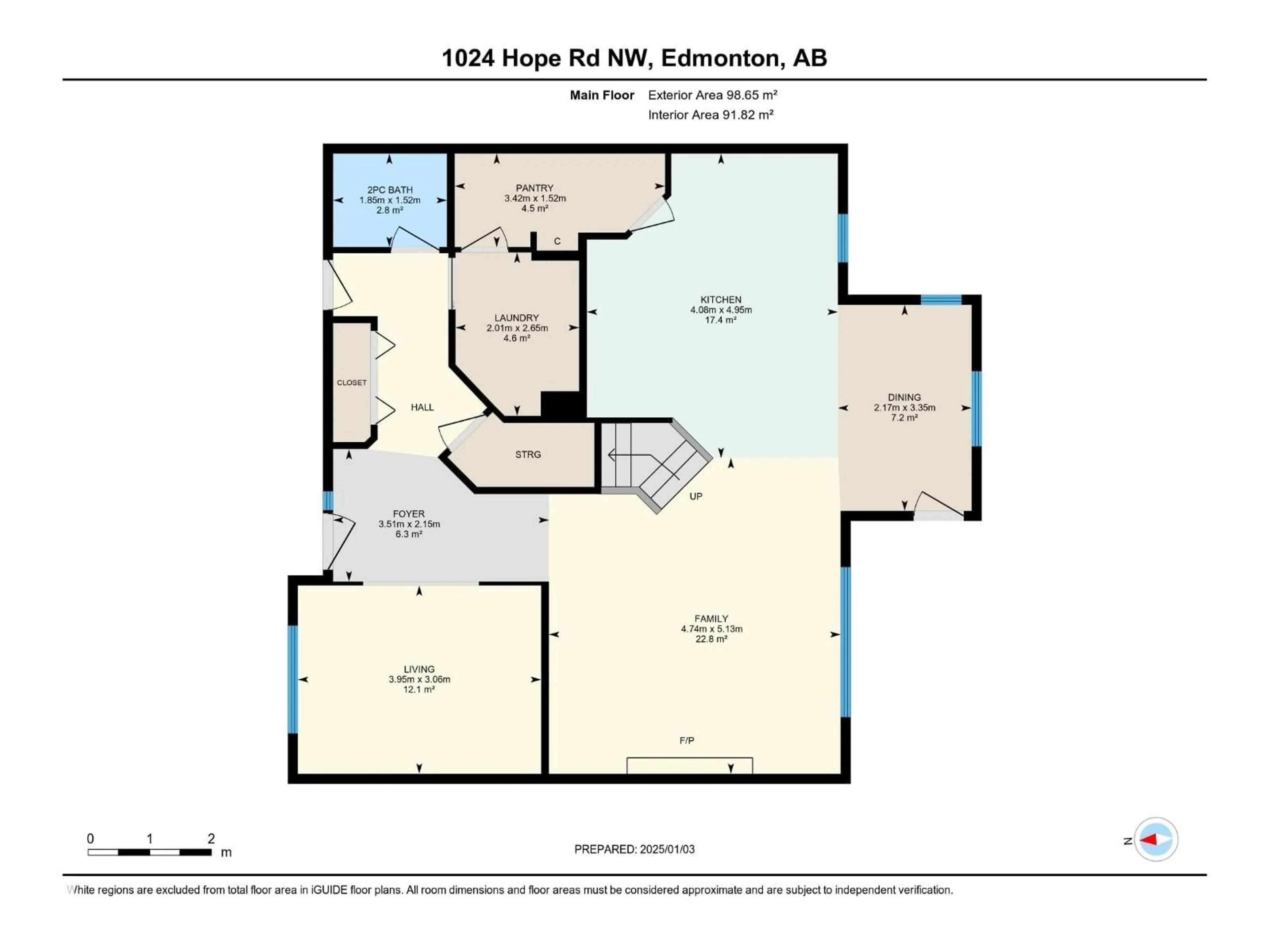 Floor plan for 1024 HOPE RD, Edmonton Alberta T6M3A1