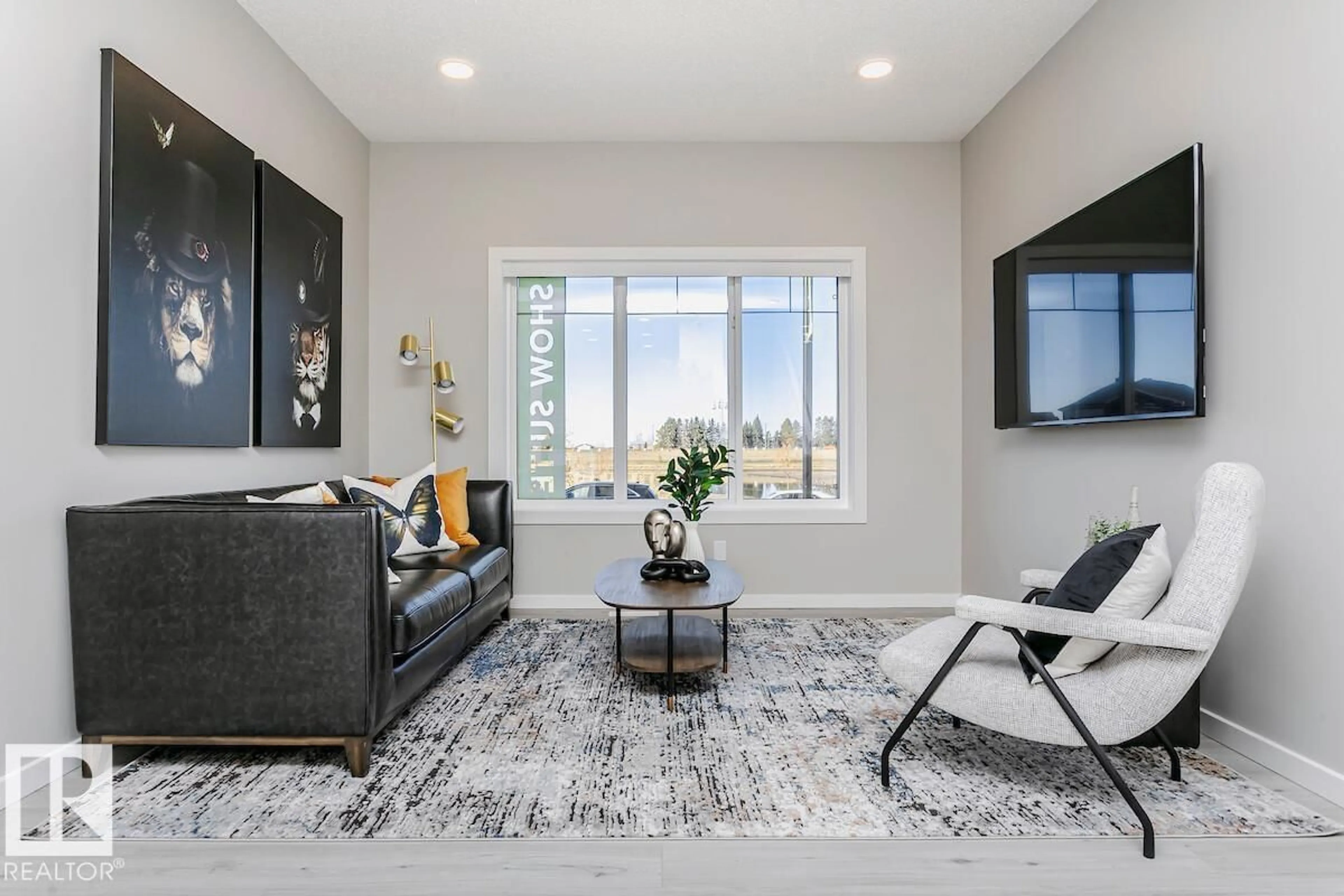Living room with furniture, unknown for 703 CAMBRIAN BV, Sherwood Park Alberta T8H3B7