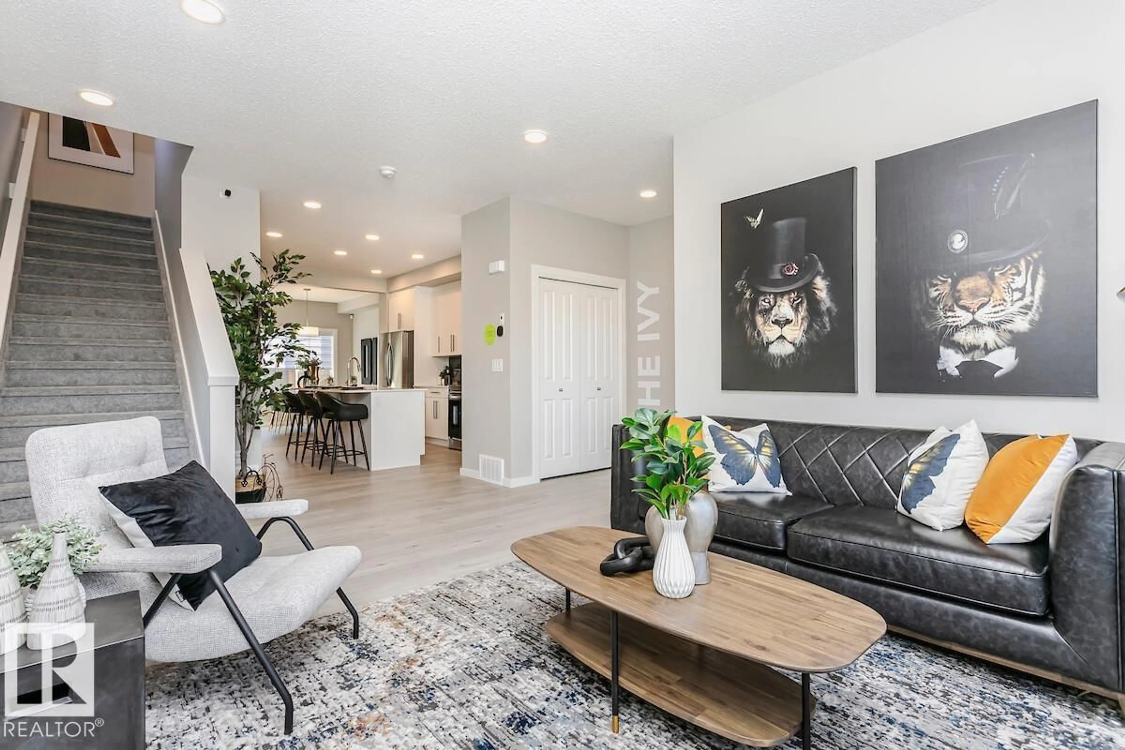 Living room with furniture, unknown for 703 CAMBRIAN BV, Sherwood Park Alberta T8H3B7