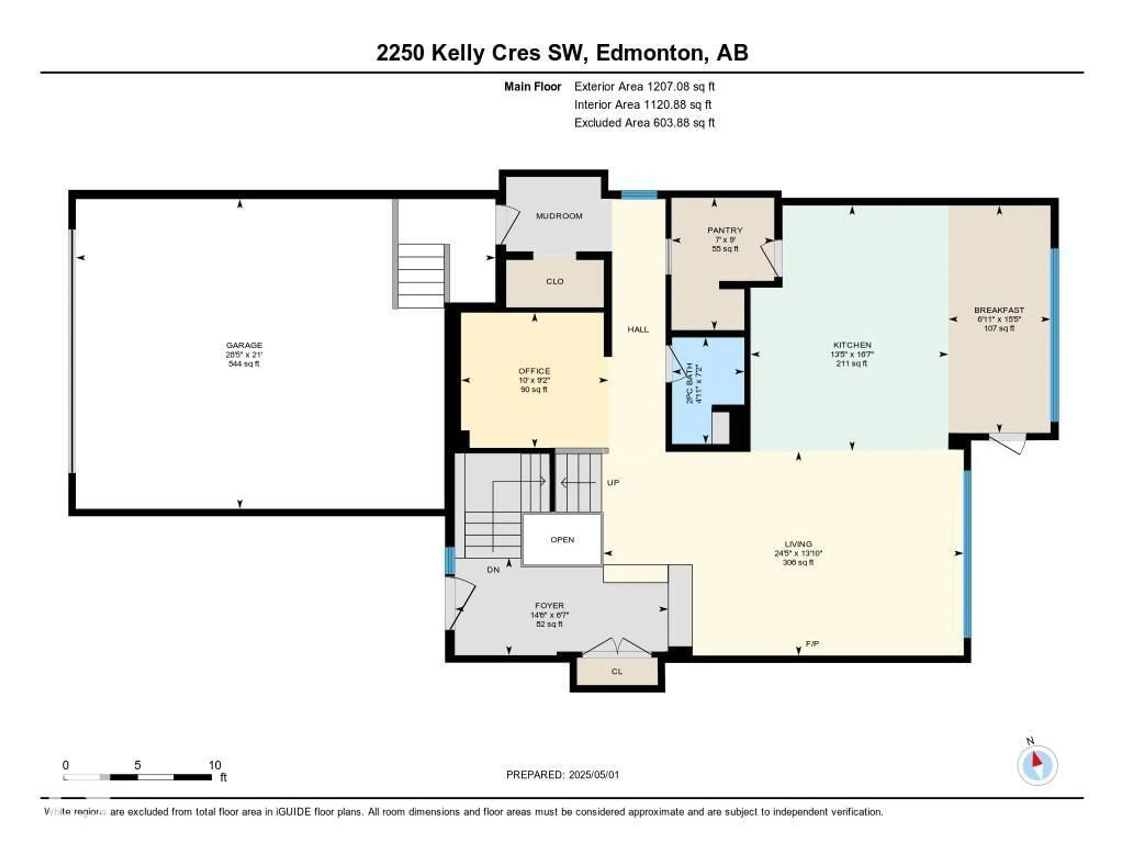 Floor plan for 2250 KELLY CR, Edmonton Alberta T6W3R9