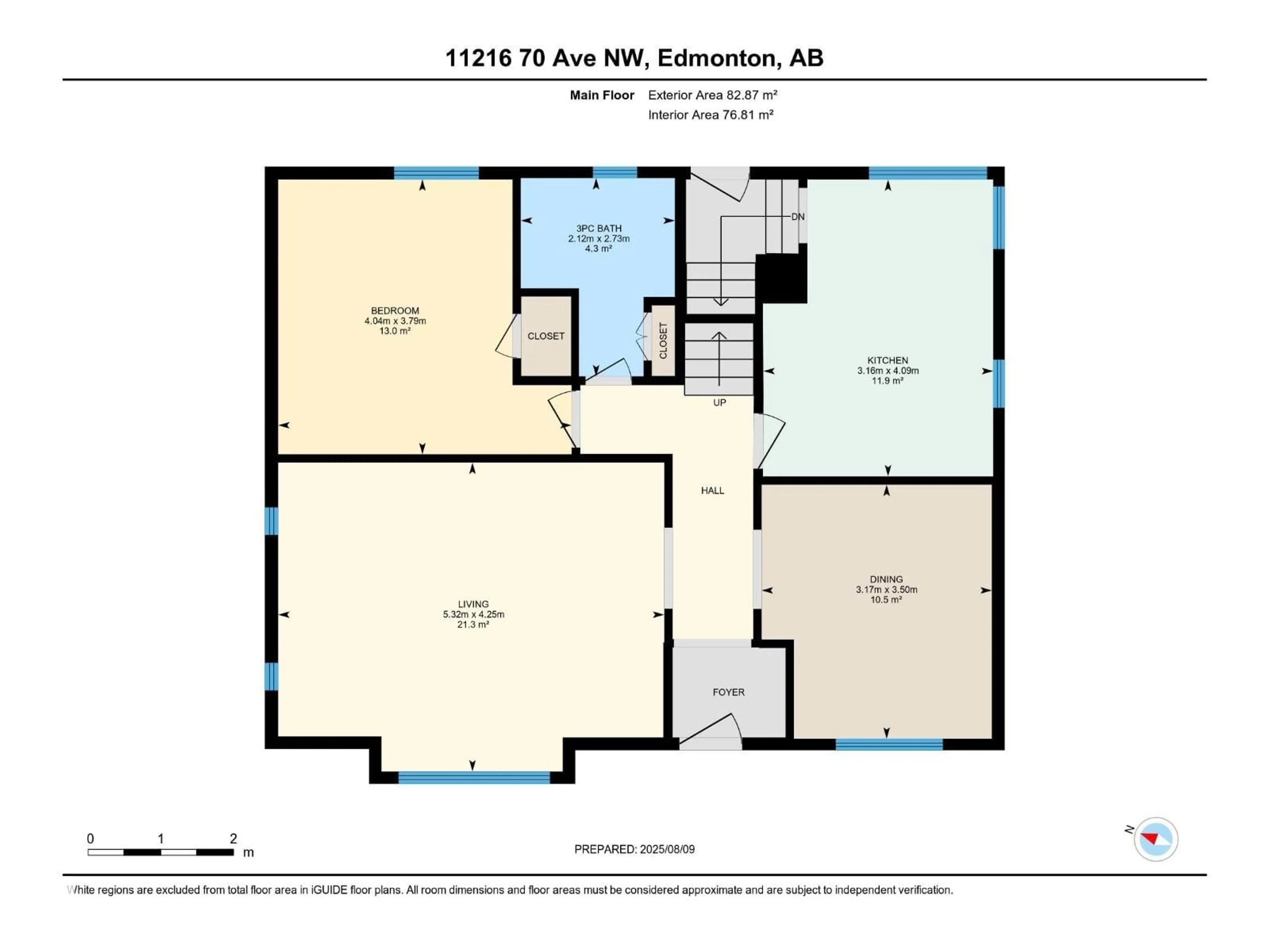 Floor plan for 11216 70 AV, Edmonton Alberta T6H2H1