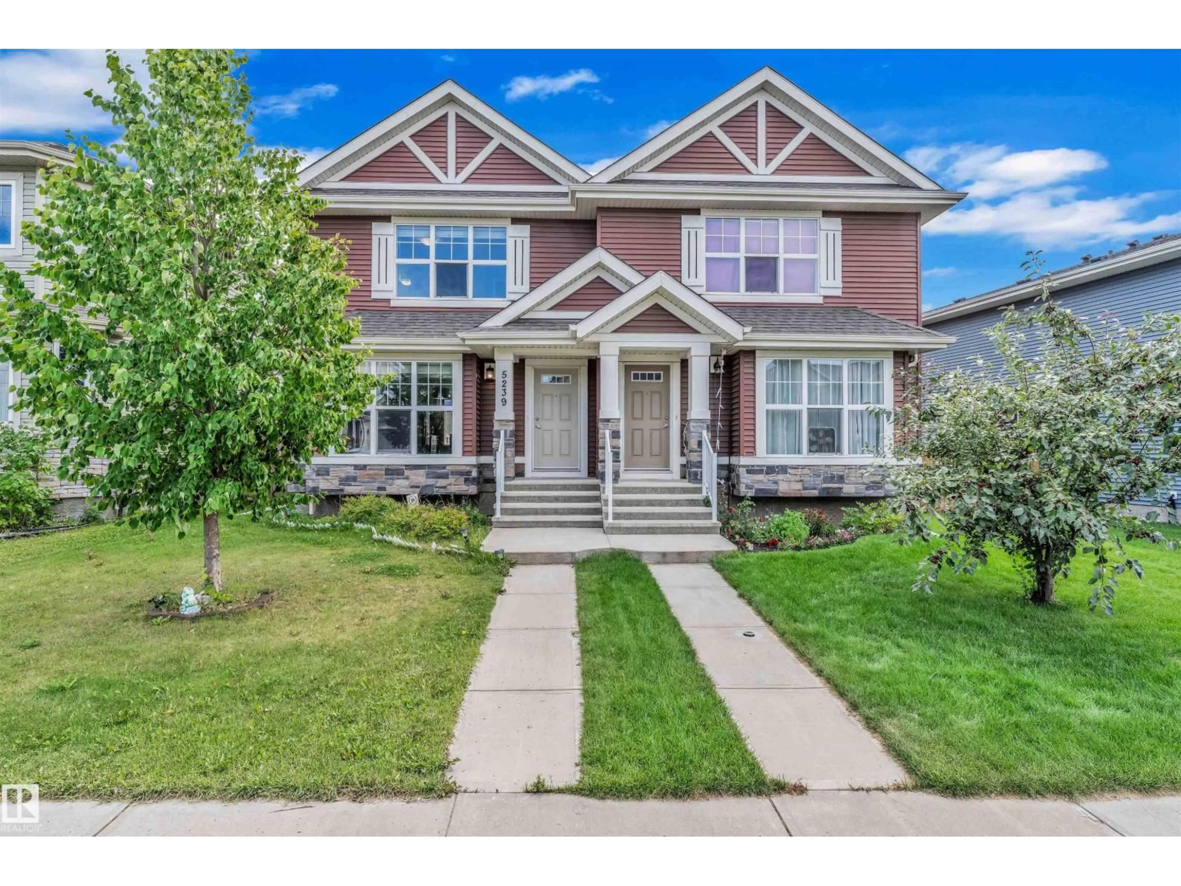 Home with brick exterior material, street for 5239 20 AV, Edmonton Alberta T6X1V5