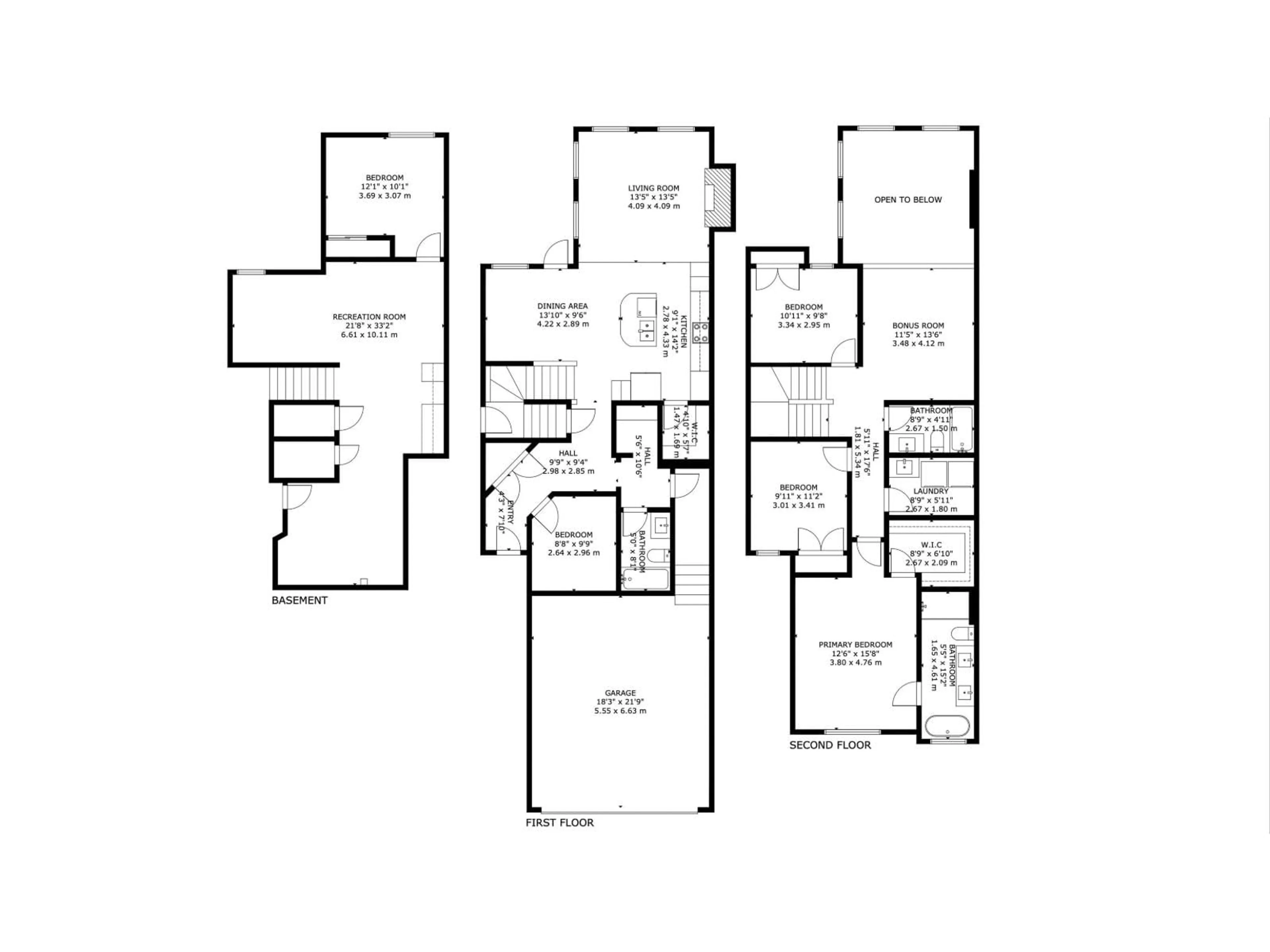 Floor plan for 4202 38A ST, Beaumont Alberta T4X0C4
