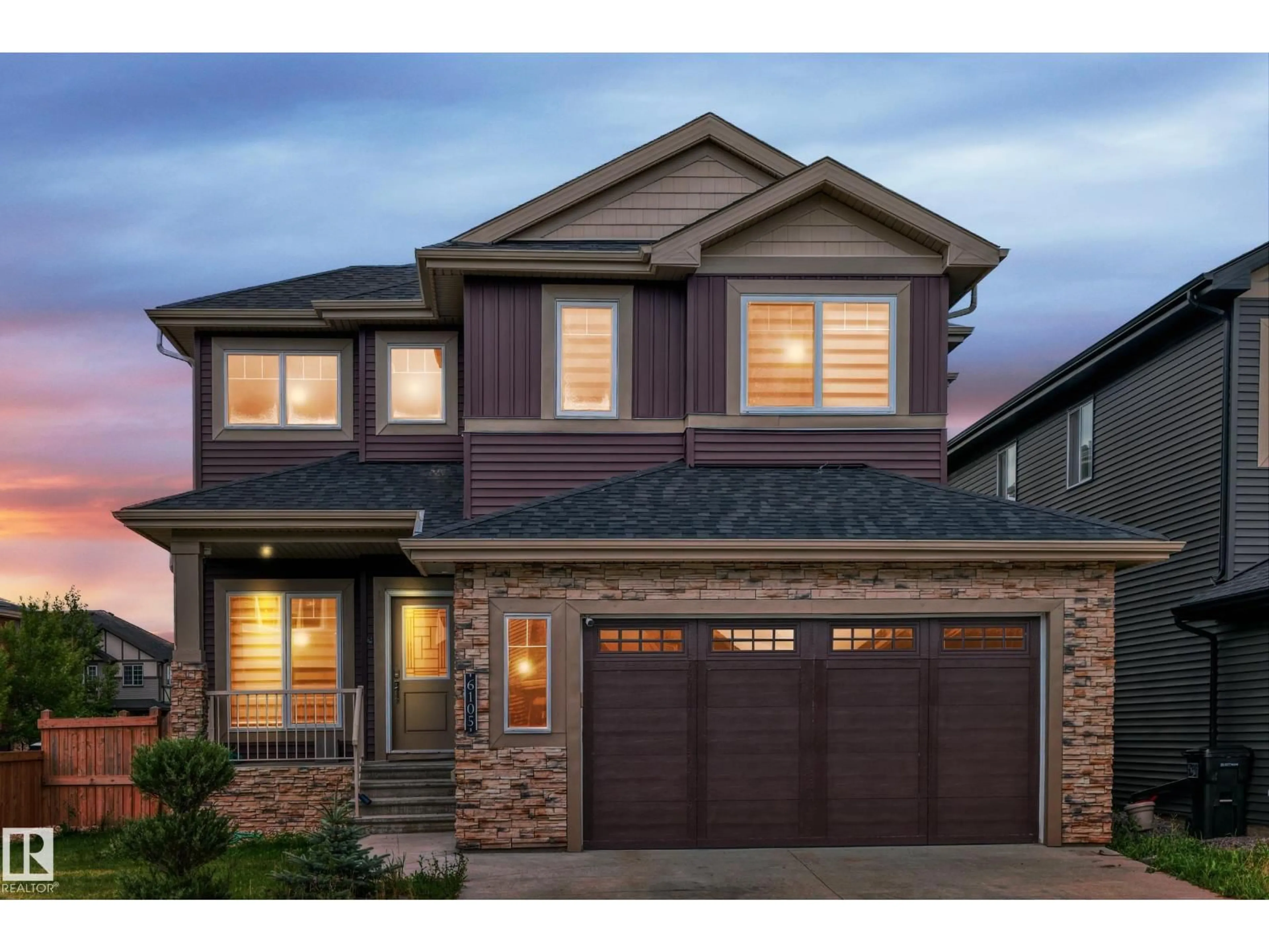 Home with brick exterior material, street for 6105 19A AV, Edmonton Alberta T6X2A5