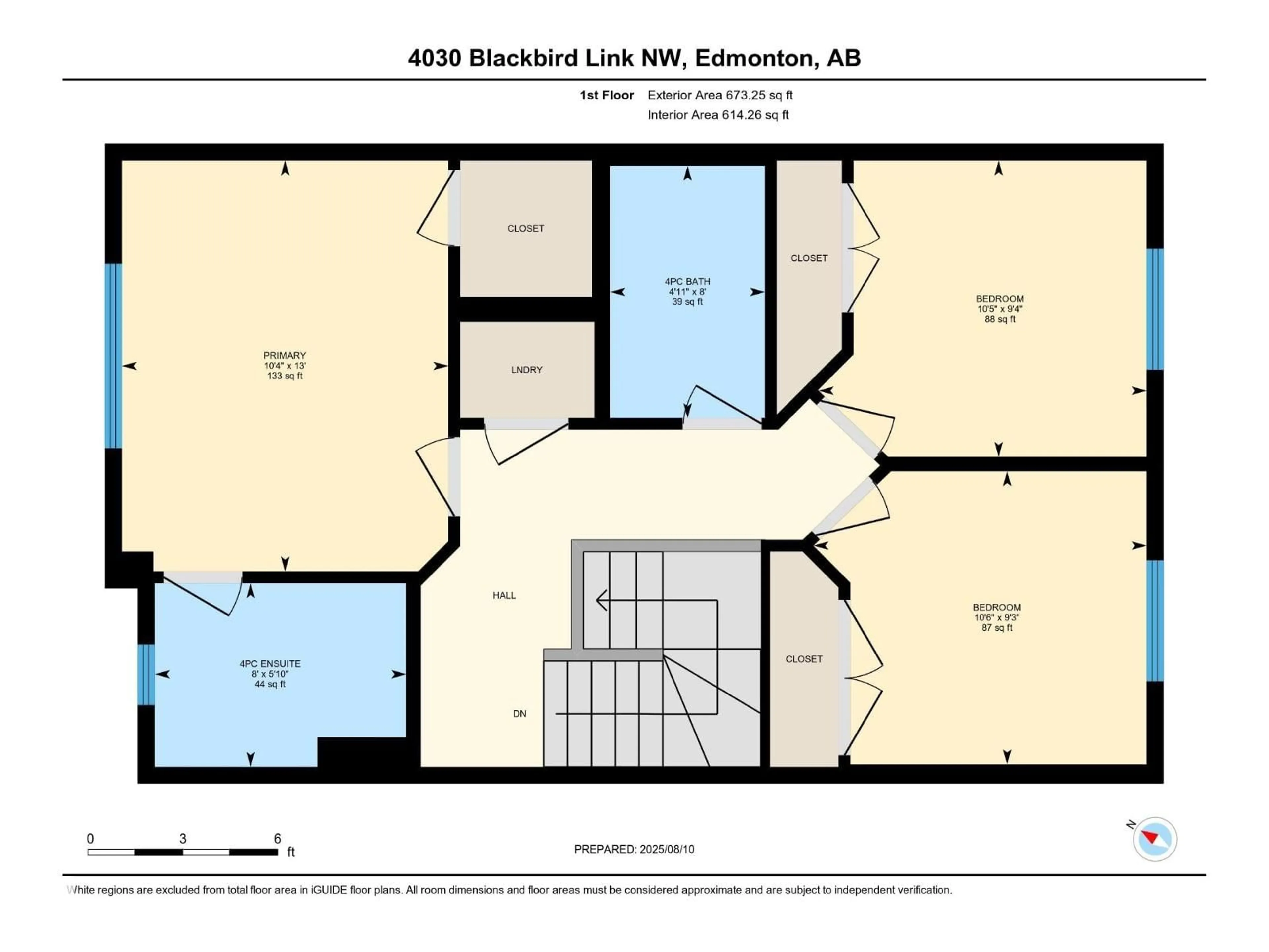 Floor plan for 4030 BLACKBIRD LINK NW, Edmonton Alberta T5S0K7