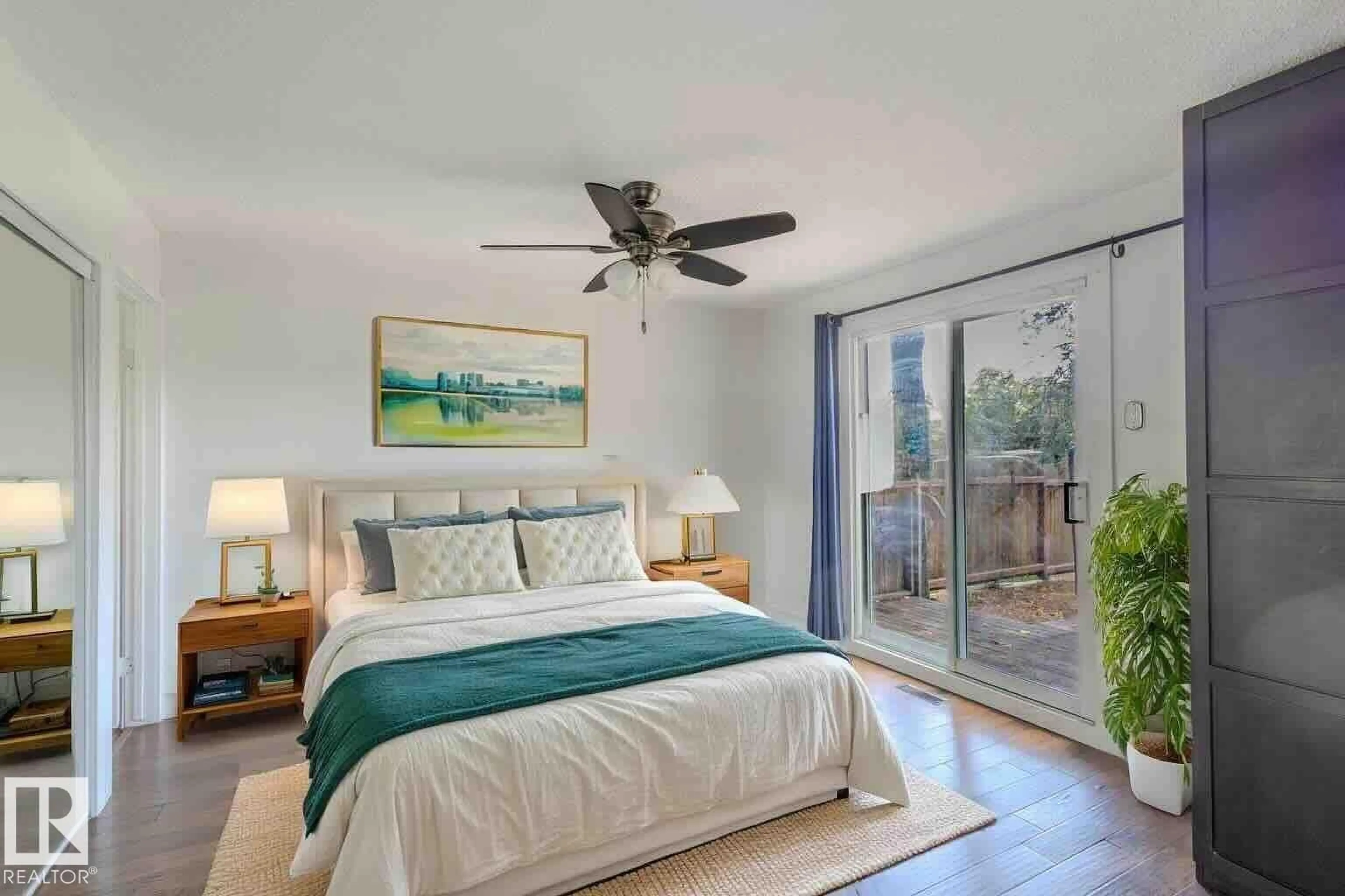 Bedroom with bed, unknown for 6007 10 AV, Edmonton Alberta T6L3A5