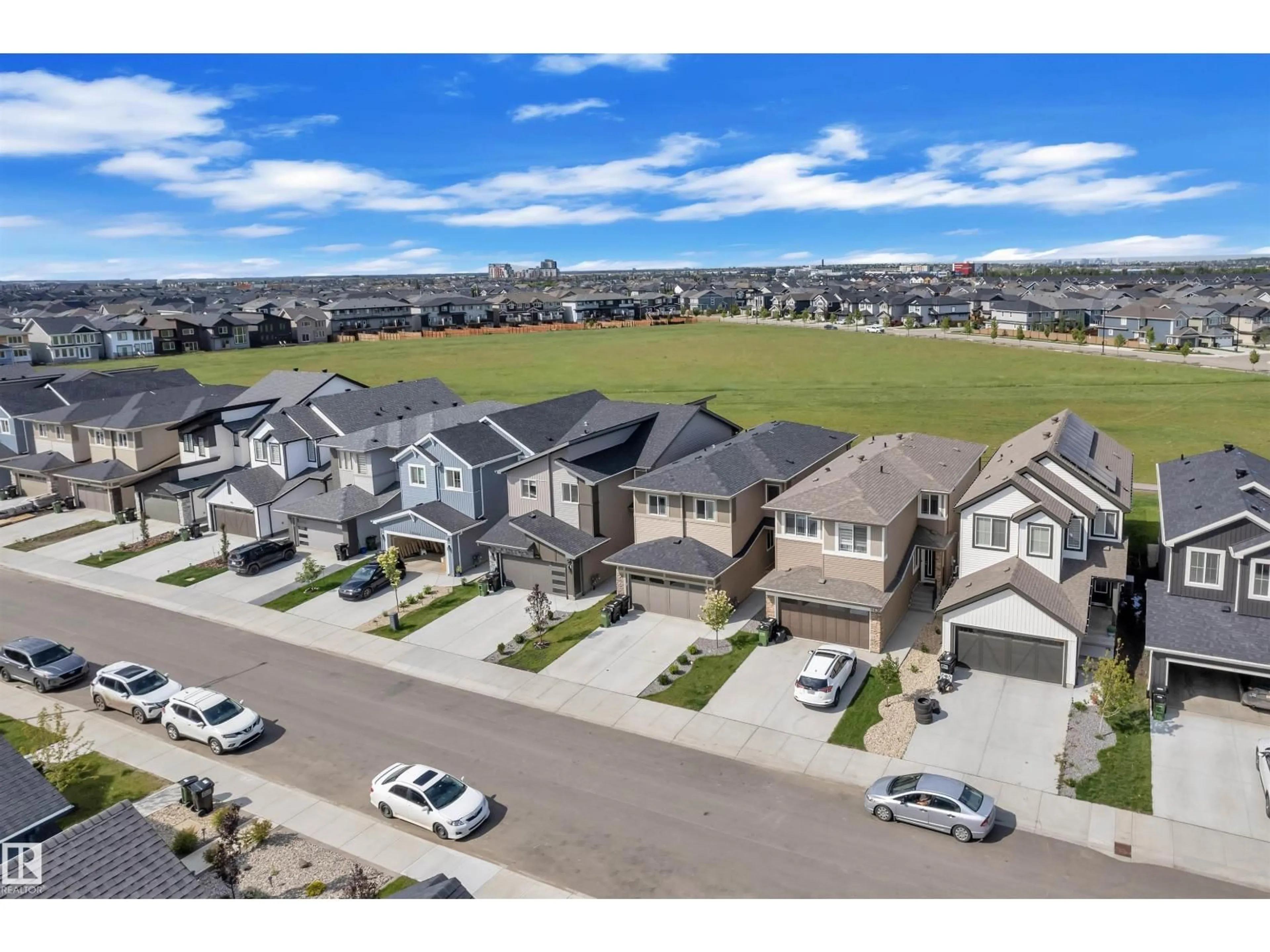 A pic from outside/outdoor area/front of a property/back of a property/a pic from drone, mountain view for 15640 18 AV, Edmonton Alberta T6W5C2