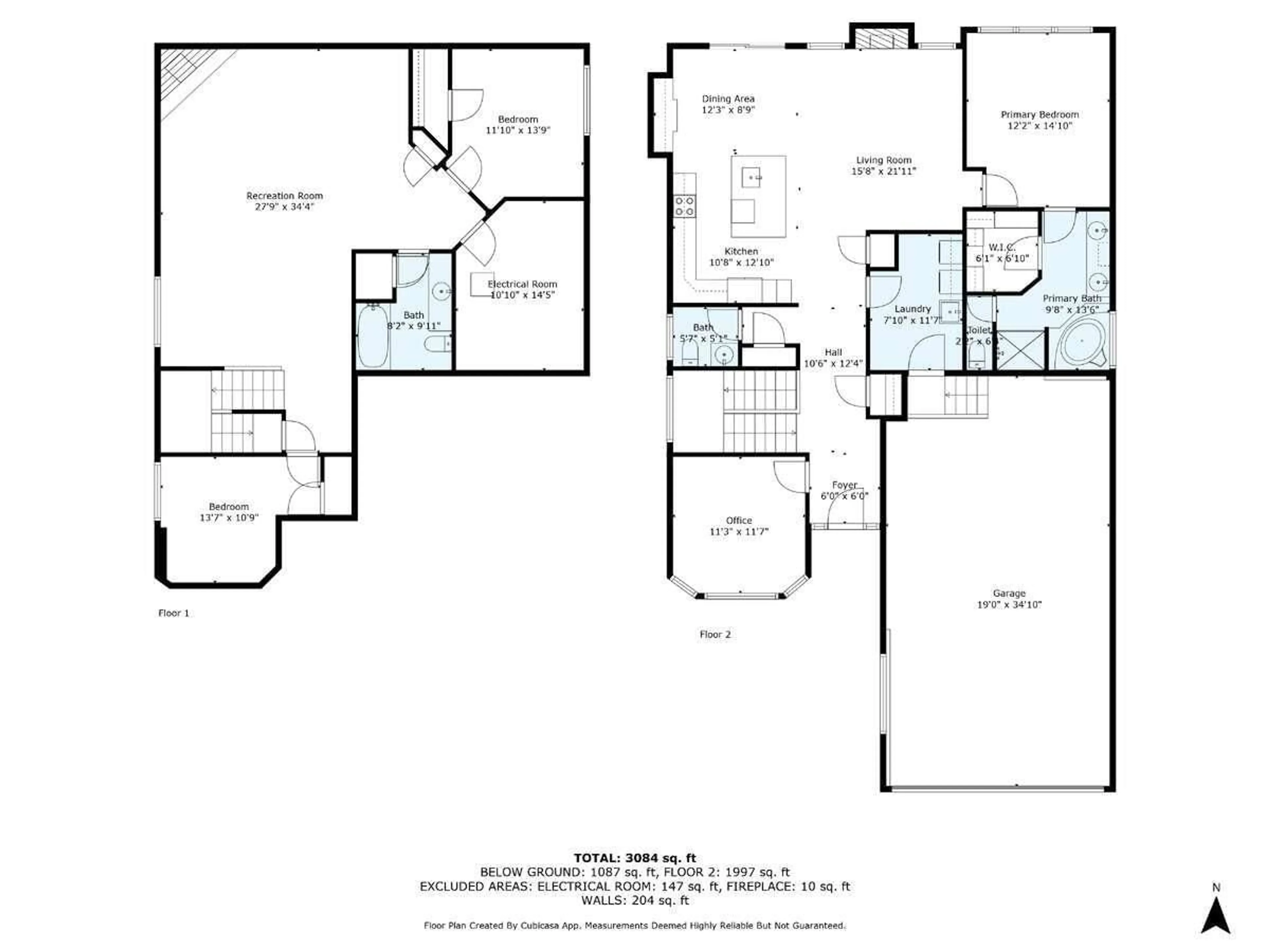 Floor plan for 89 NORMANDEAU CR, St. Albert Alberta T8N3V1