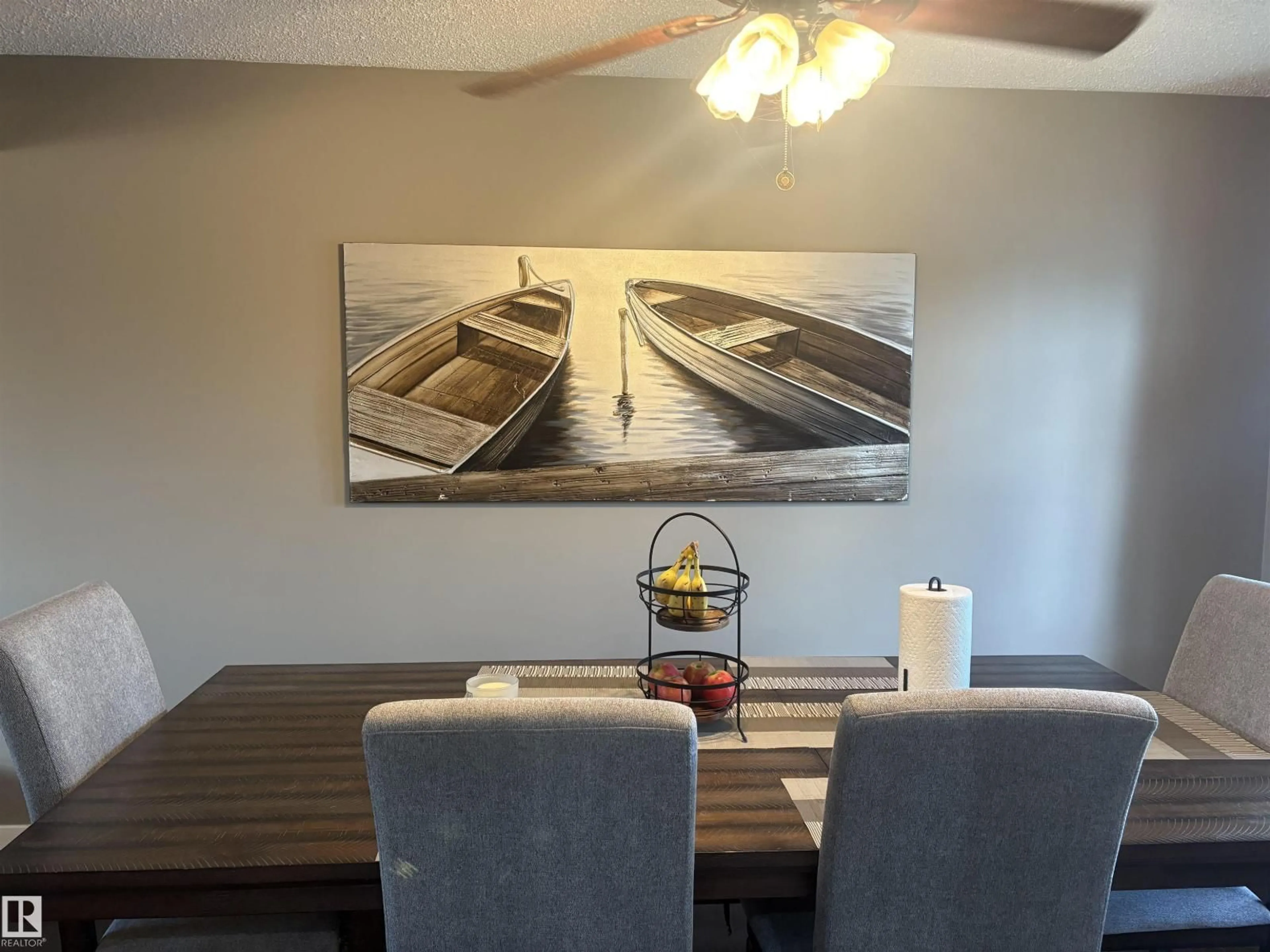 Dining room, wood/laminate floor for 5420 51 STREET, Gibbons Alberta T0A1N0