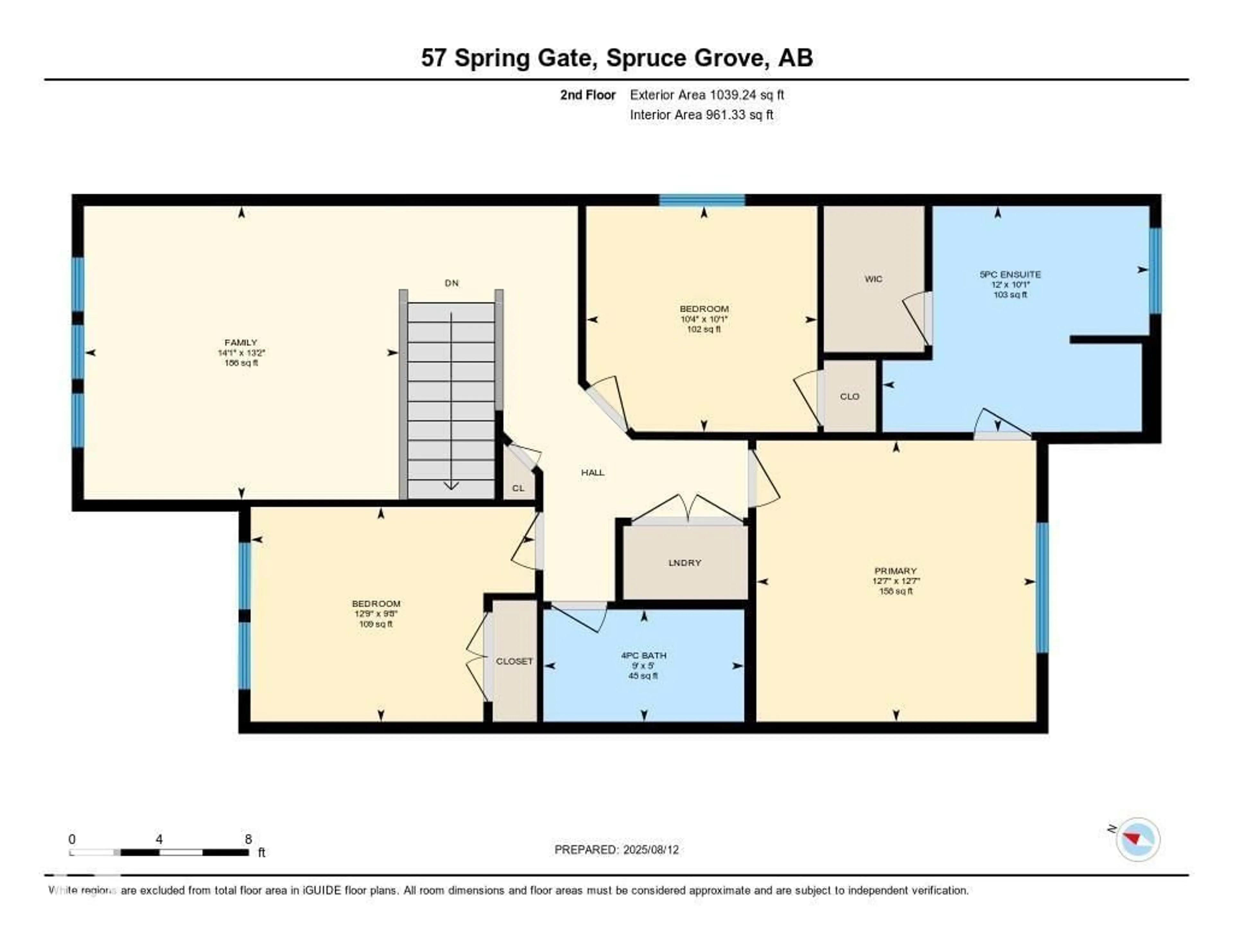 Floor plan for 57 SPRING GA, Spruce Grove Alberta T7X0A5