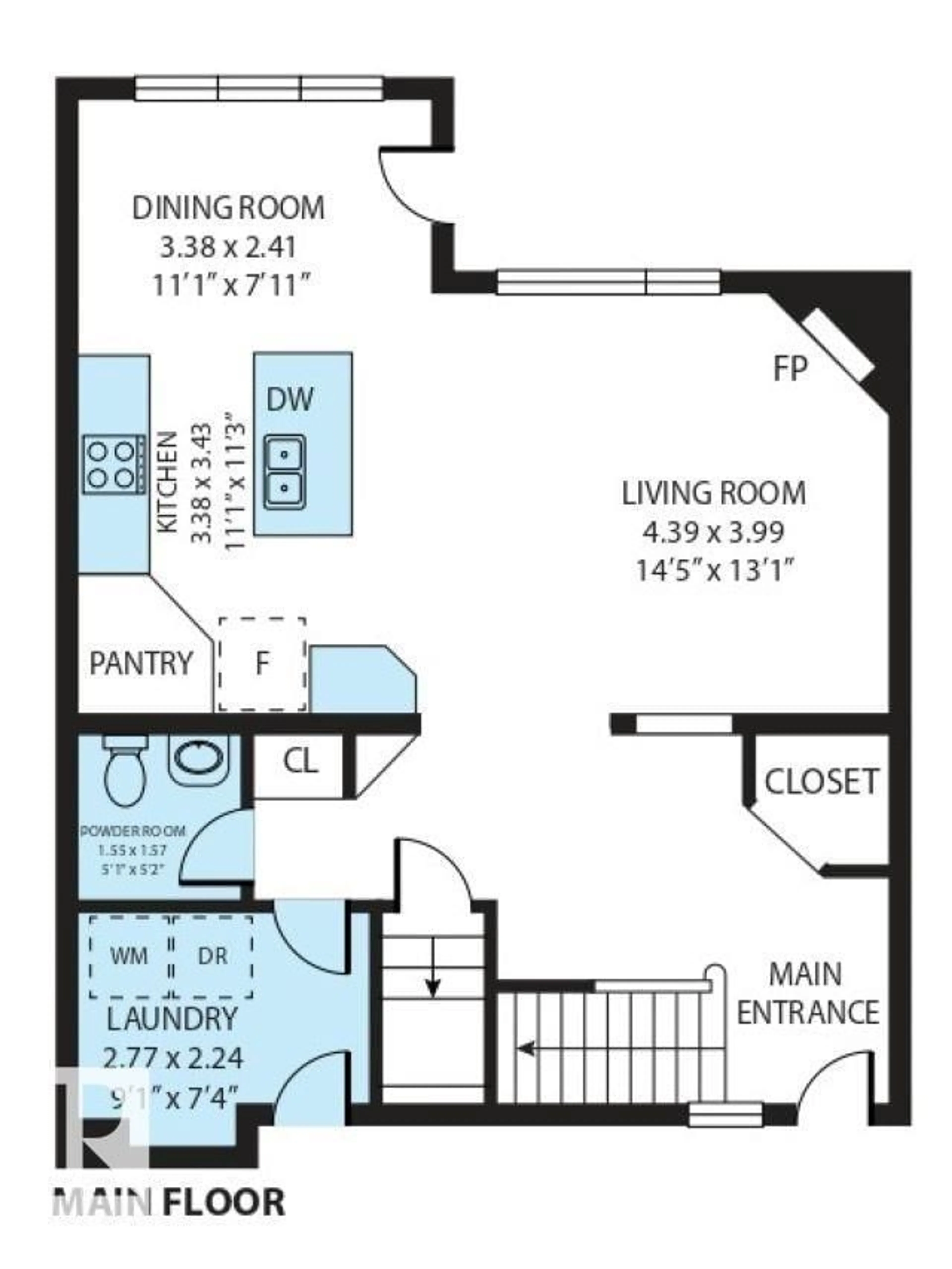 Floor plan for 217 CORNWALL RD, Sherwood Park Alberta T8H2L8