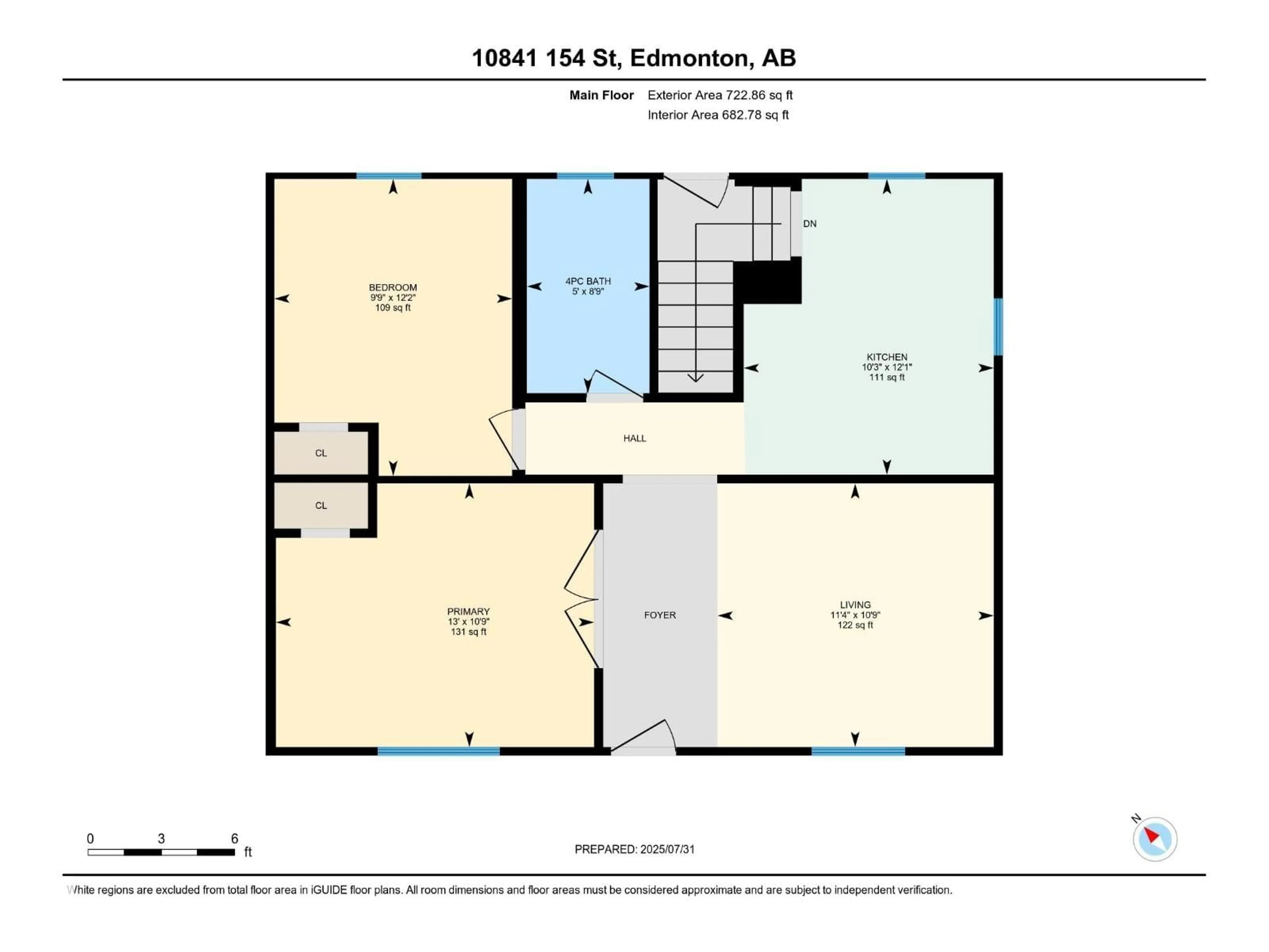 Floor plan for NW - 10841 154 ST, Edmonton Alberta T5P2J6