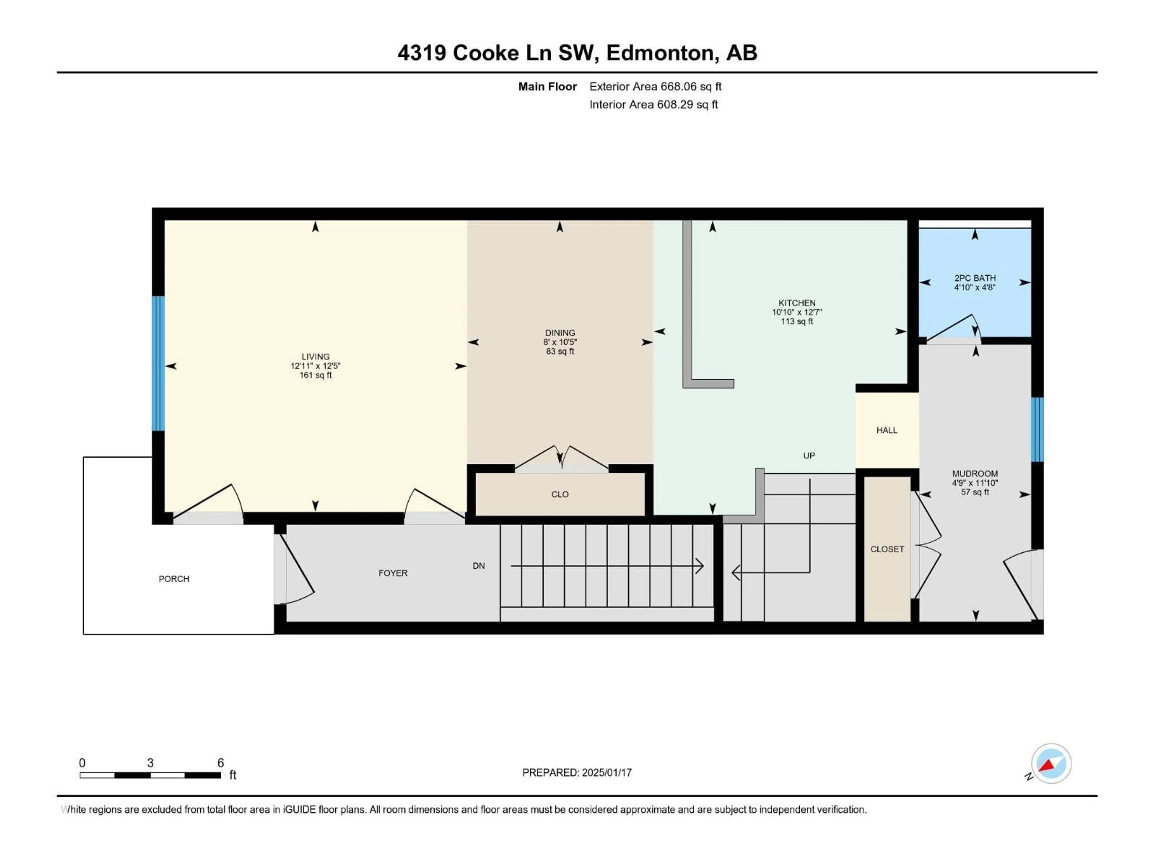 Floor plan for 4319 COOKE LN, Edmonton Alberta T6W4M7