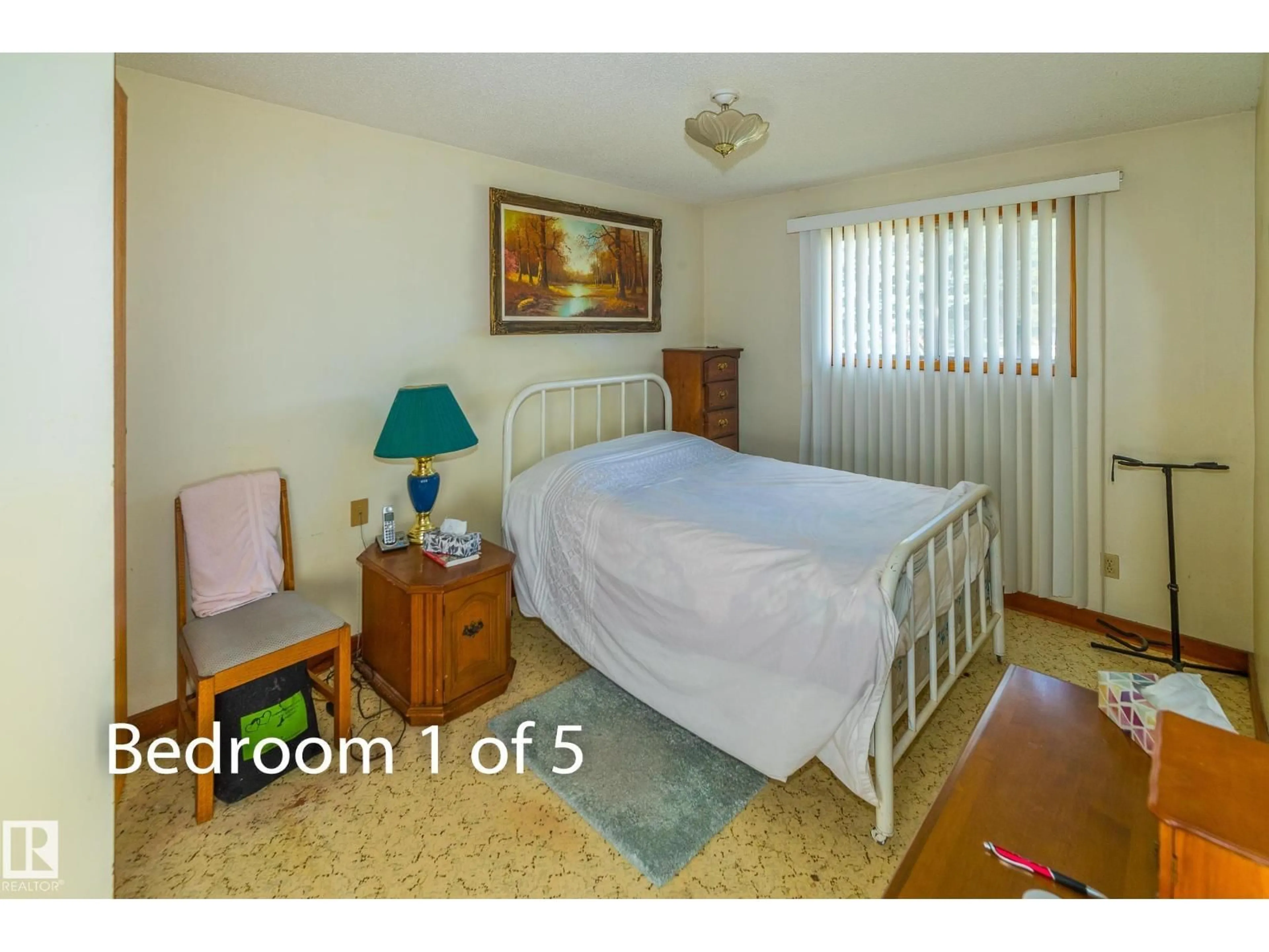 Bedroom with bed, unknown for 5103 51 AV, Vilna Alberta T0A3L0